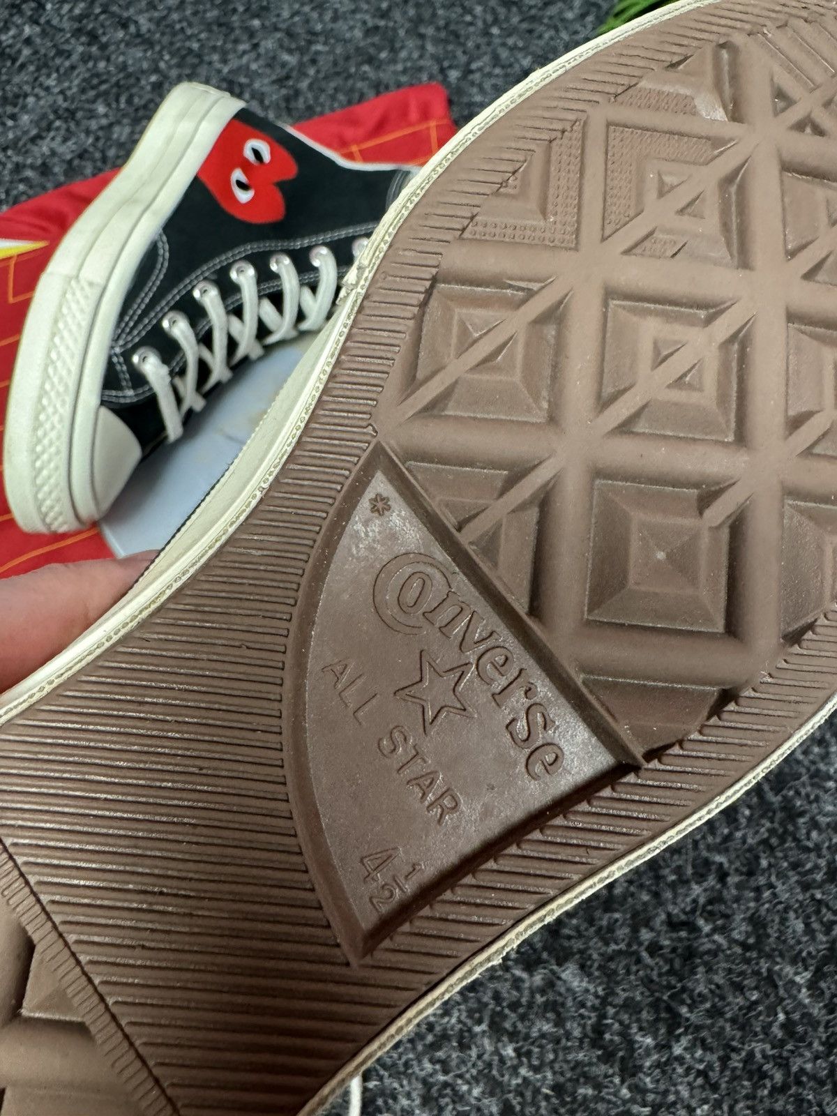 Comme des Garcons PLAY Comme des Garcons Play X Chuck 70 Shoes Black Size US 7 / IT 37 - 17 Thumbnail