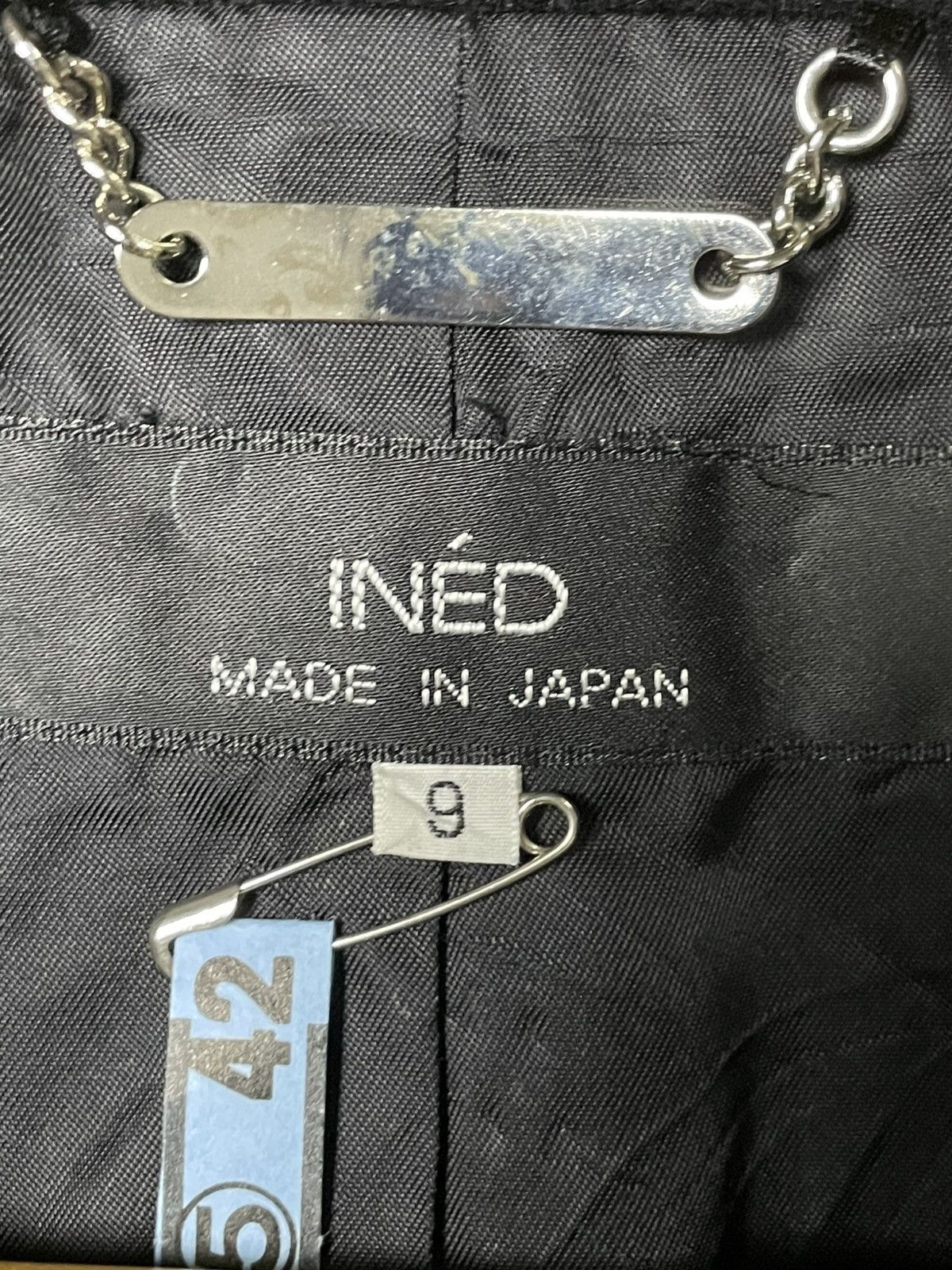 Japanese Brand × Vintage INÉD Japanese Brand Wool Long Coat (45) Size US XS / EU 42 / 0 - 7 Thumbnail
