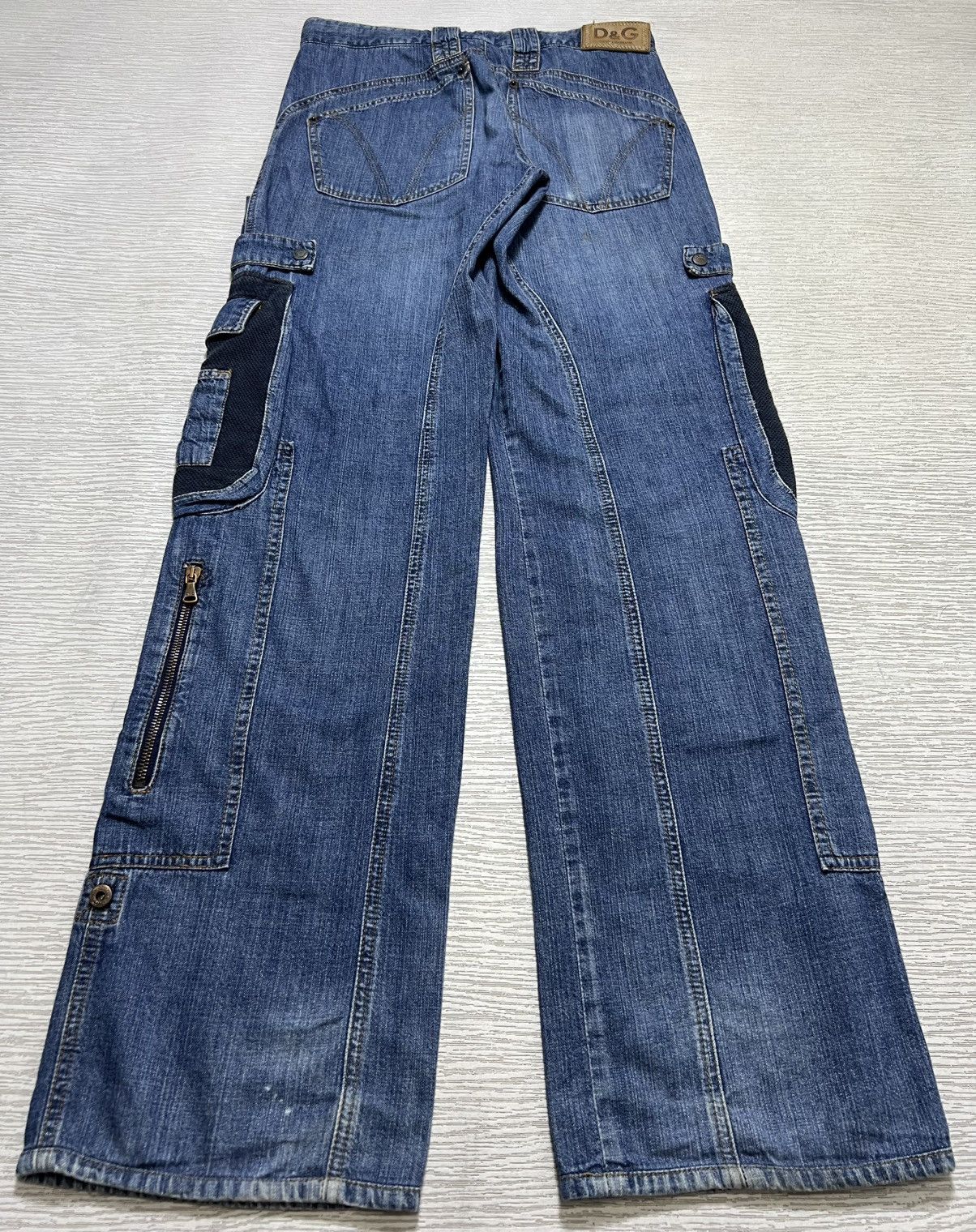 Dolce & Gabbana Dolce & Gabbana - AW03 Denim Parachute Carpenter Cargo Pants Size US 30 / EU 46 - 11 Thumbnail