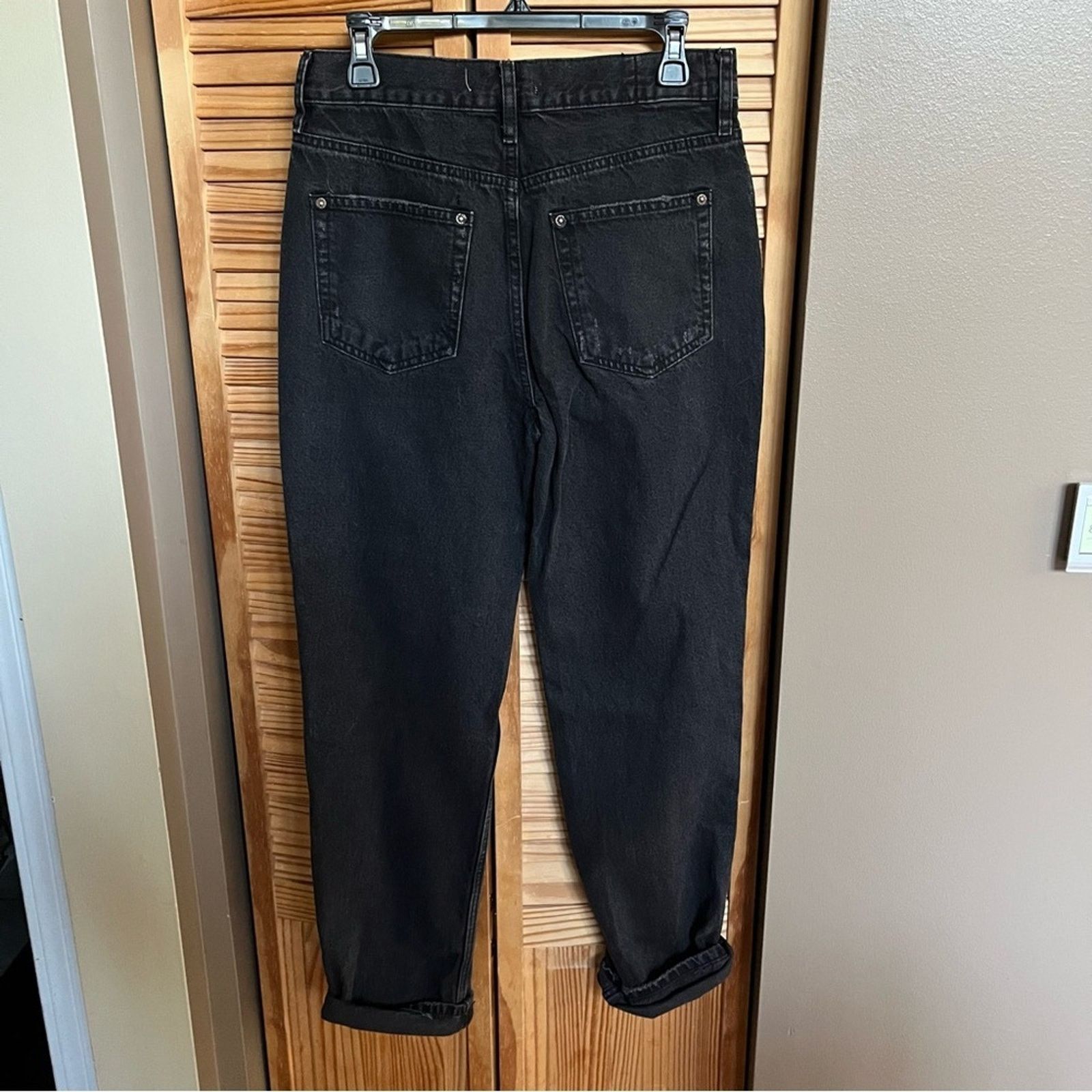 Free People FREE PEOPLE We The Free Black Boyfriend Fit Jeans Distressed Size 27" / US 4 / IT 40 - 9 Thumbnail