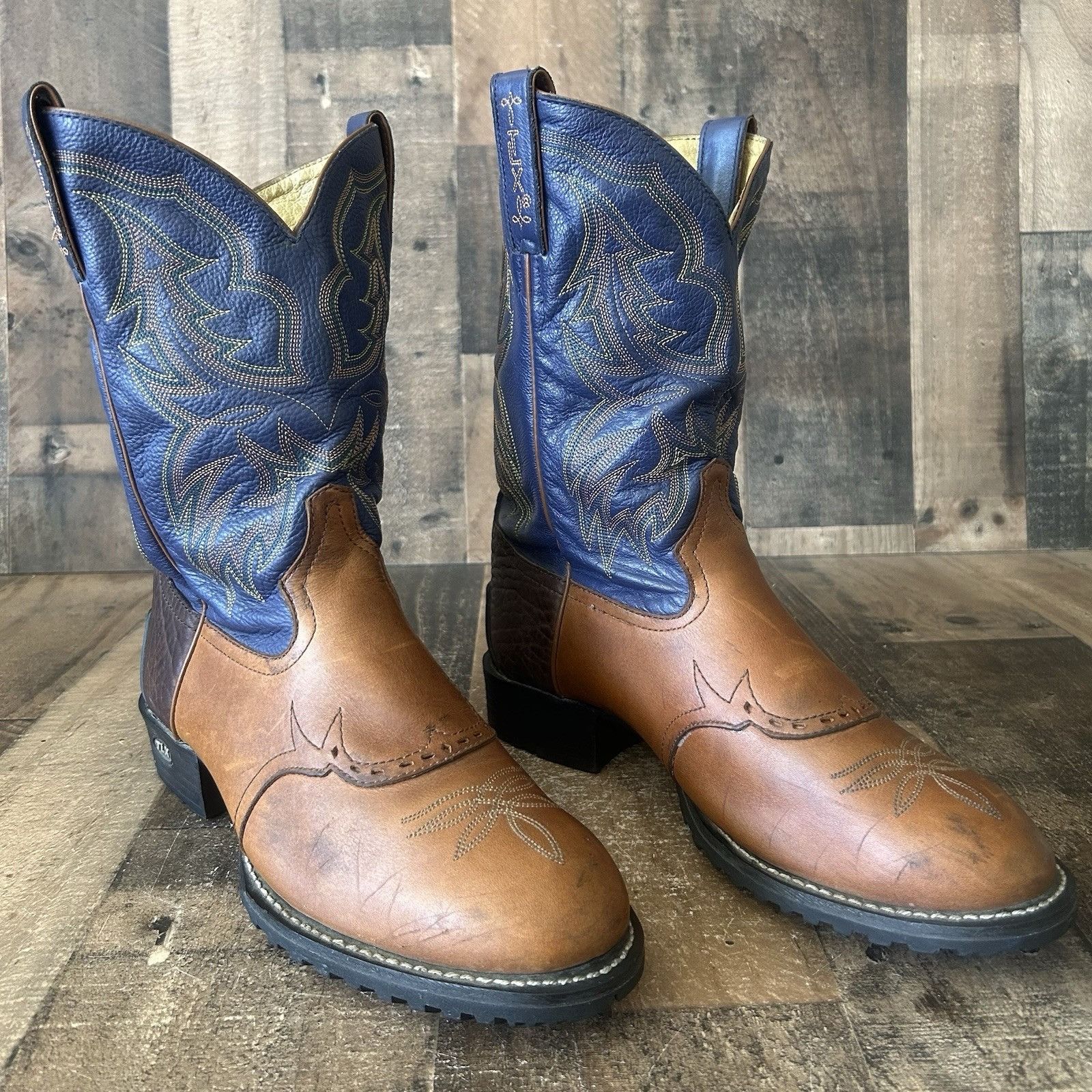 Tony Lama Tony Lama XT5001 Round Toe TLX Cowboy Boots Mens 9.5 EE Size US 9.5 / EU 42-43 - 2 Thumbnail