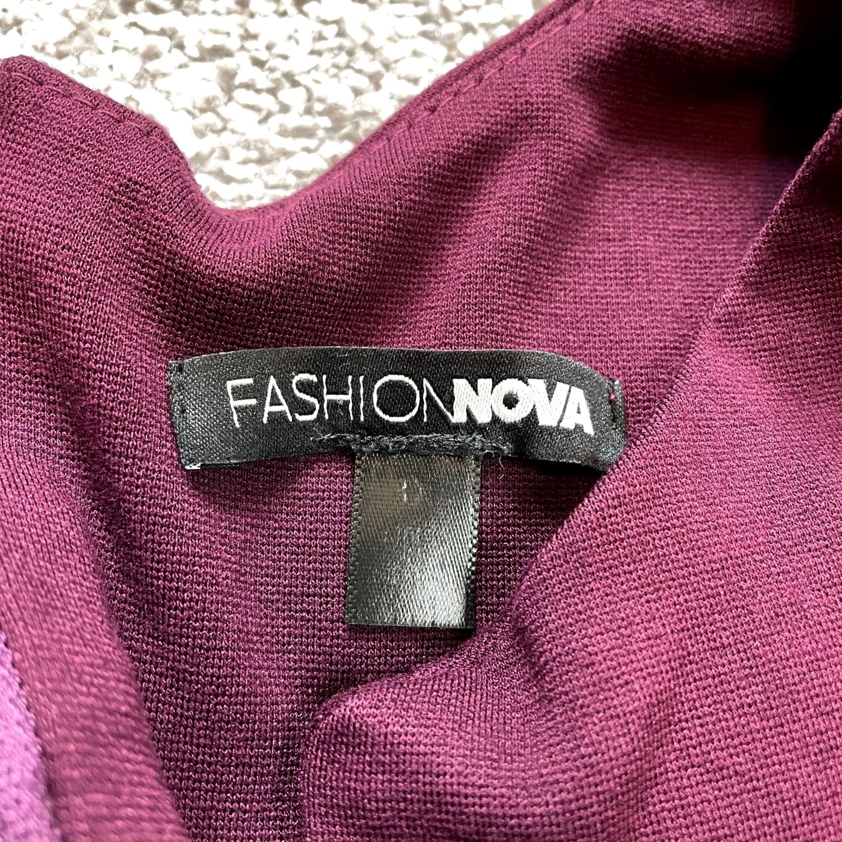 Fashion Nova Fashion Nova Shift Dress Womens Plus 3X Purple Midi Sleeveless Nylon Stretch Dress Size XXL / US 16-18 / IT 52-54 - 6 Thumbnail