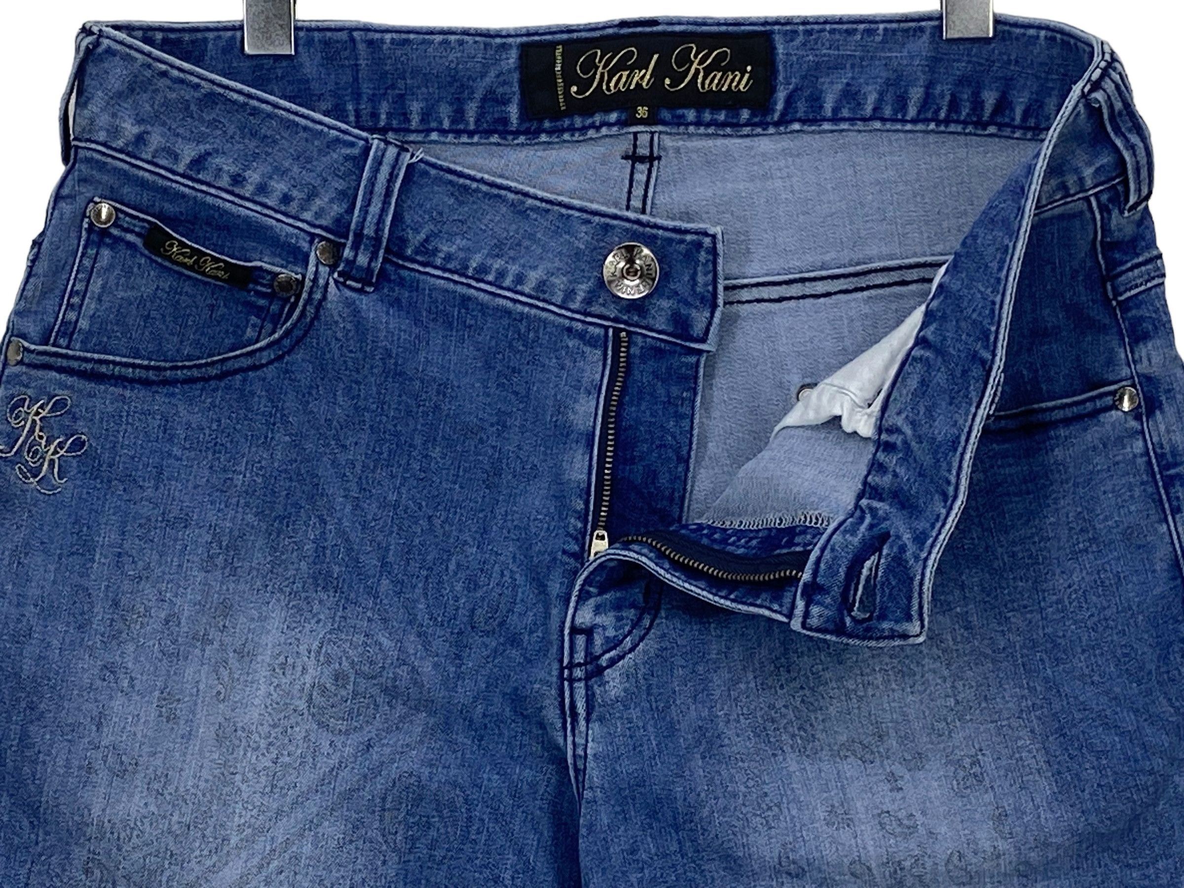 Karl Kani Short Denim Baggy Jeans Hip Hop Skateboard Pants Size US 34 / EU 50 - 3 Thumbnail