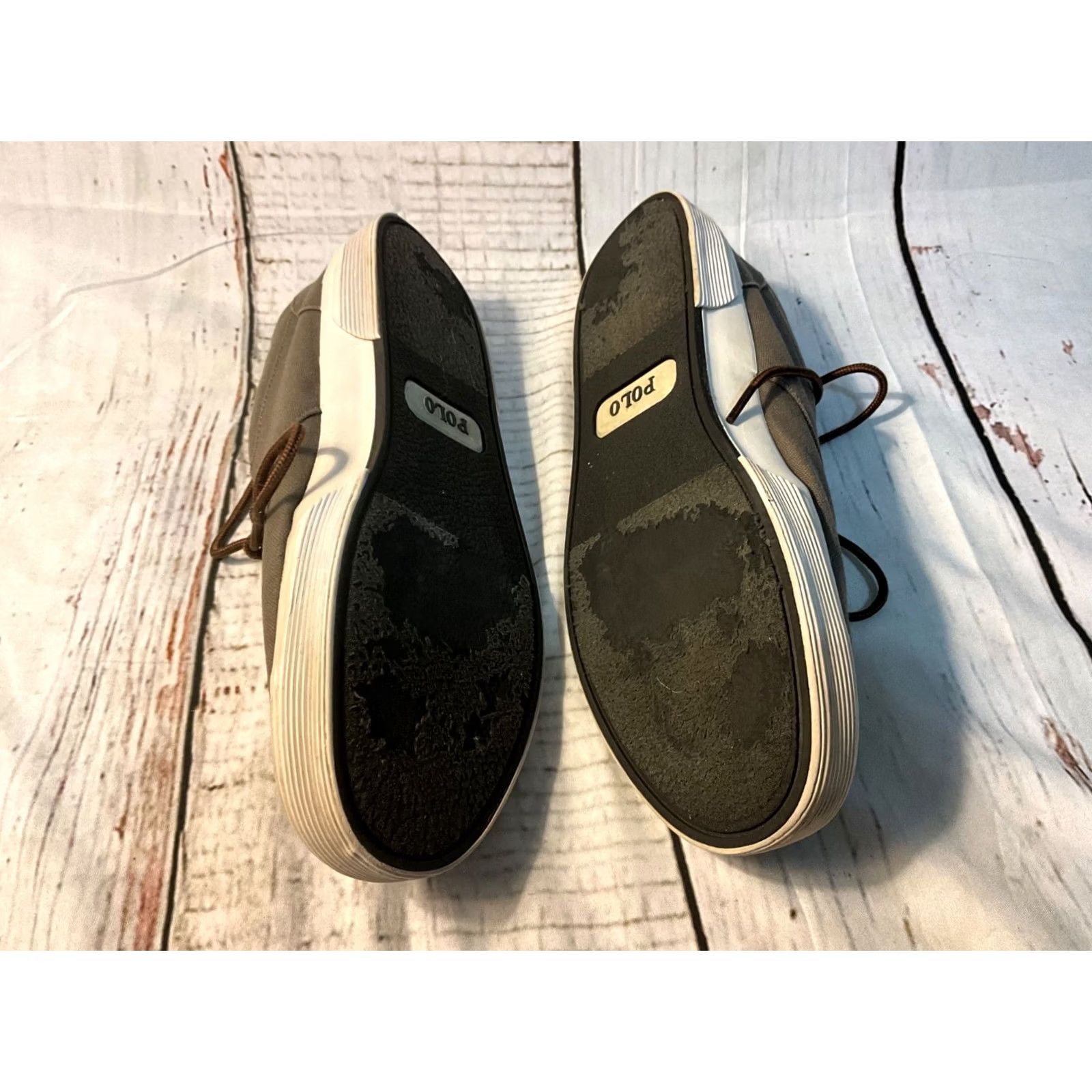 Ralph Lauren Polo Ralph Lauren Keaton Canvas Lace Up Pony Sneaker Mens 11.5 D Beige Casual Shoes Sneaker Men Size US L / EU 52-54 / 3 - 5 Thumbnail