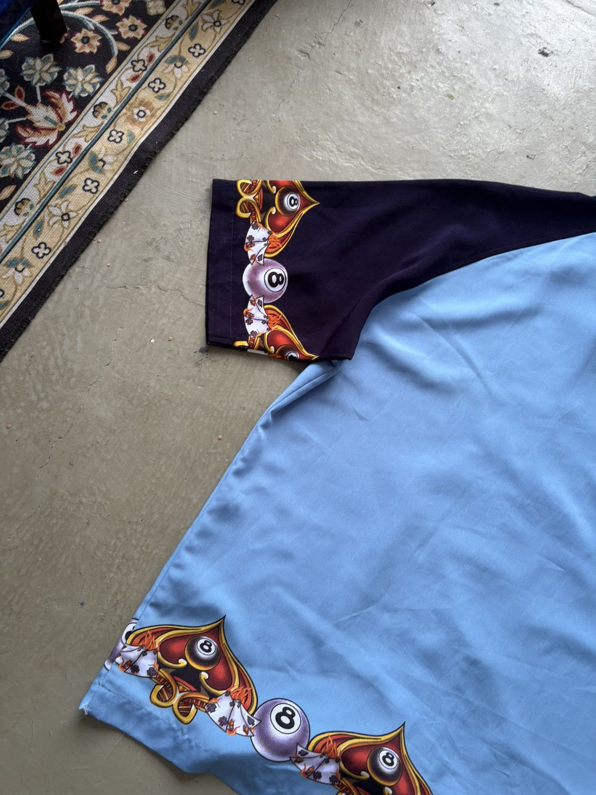 JNCO × Vintage VINTAGE RARE‼️JNCO Jeans Eight Ball Silk Shirts Button Ups Size US L / EU 52-54 / 3 - 13 Thumbnail