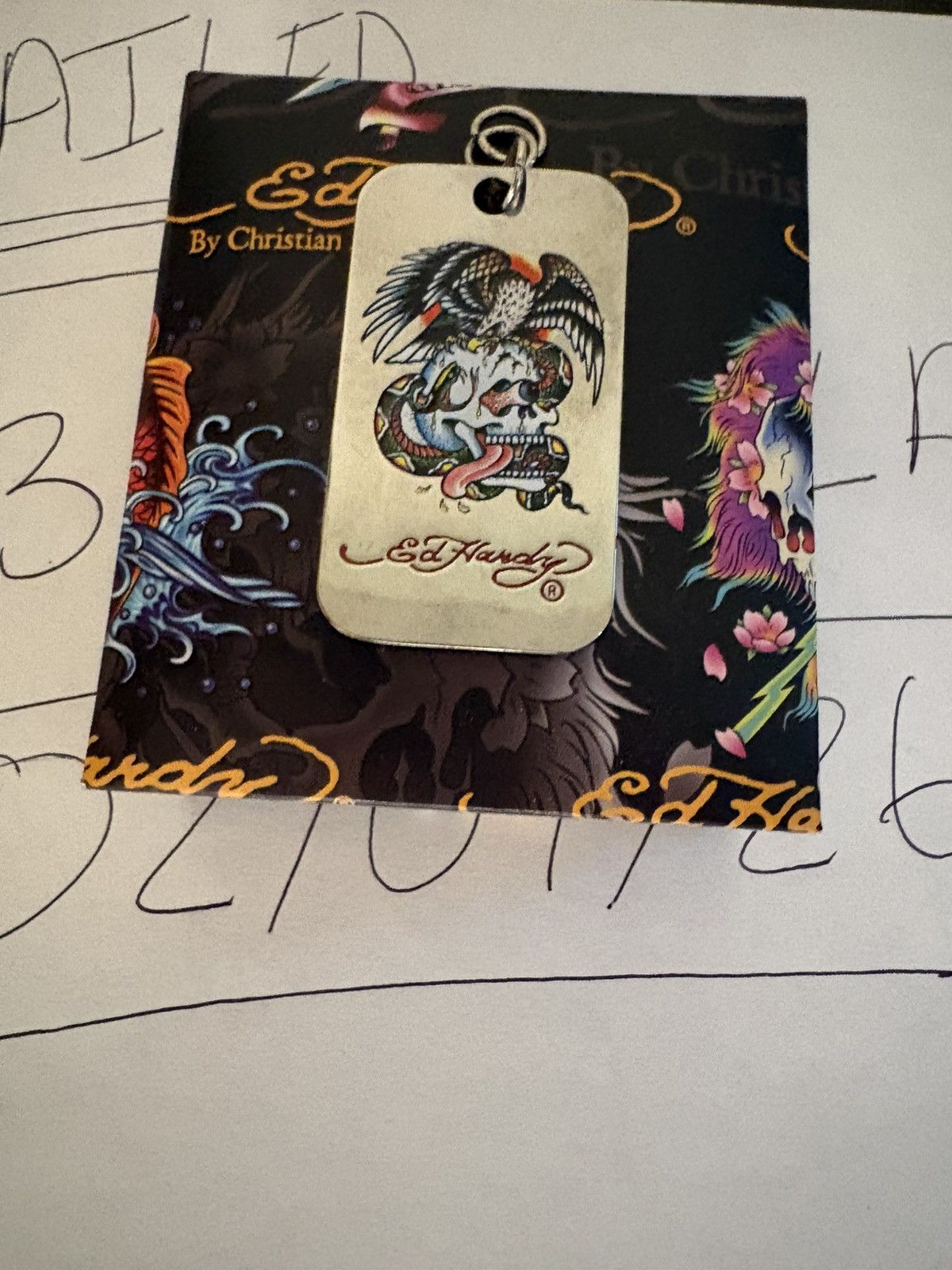 Ed Hardy ED HARDY BATTLE DOG TAG Size ONE SIZE - 1 Thumbnail