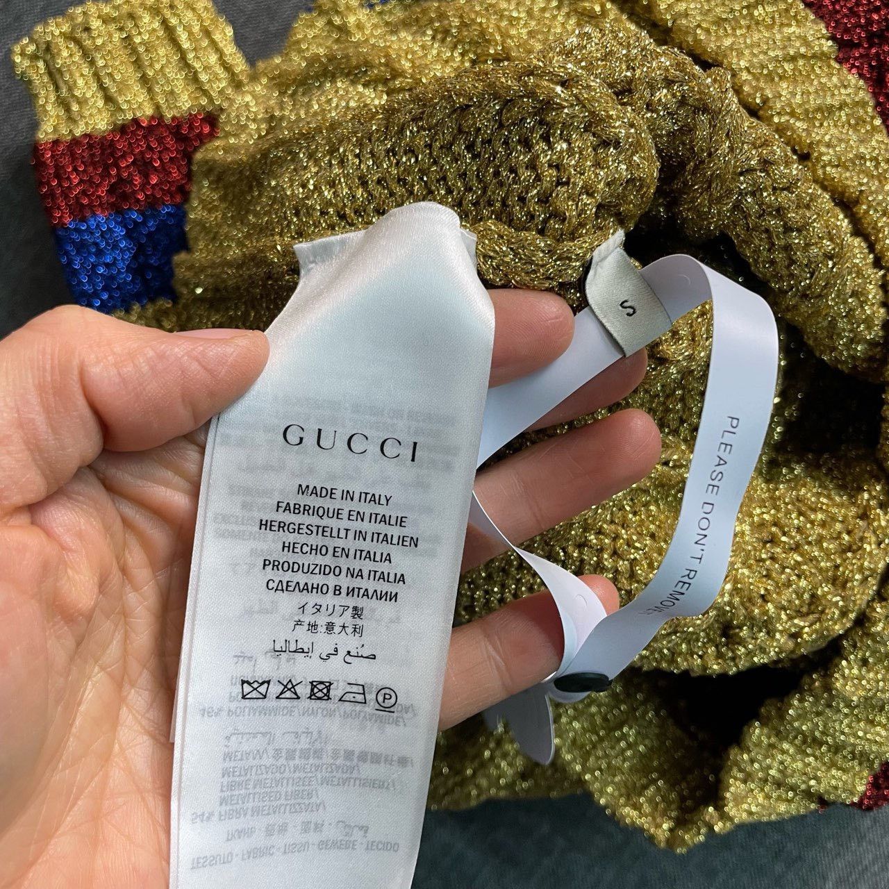 Gucci Gucci Gold color-blocked sweater 2501-Nextarrow Size US S / EU 44-46 / 1 - 6 Thumbnail