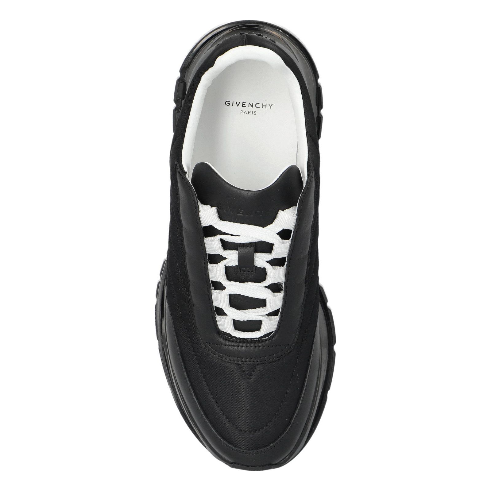 Givenchy GIVENCHY Black Leather Sports Sneakers New & Authentic (Men' Size US 12 / EU 45 - 4 Thumbnail
