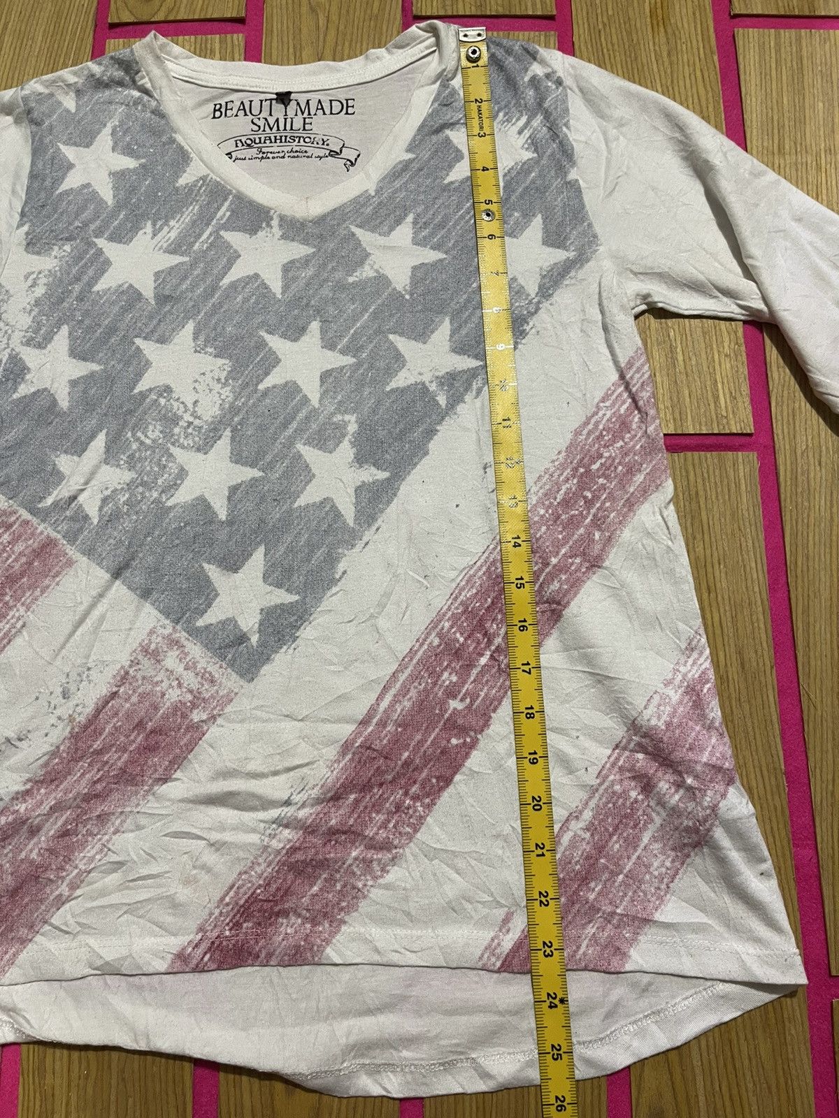 Hysteric Glamour Y2K AQUAHISTORY long sleeve tshirt big flag style Size US M / EU 48-50 / 2 - 8 Thumbnail