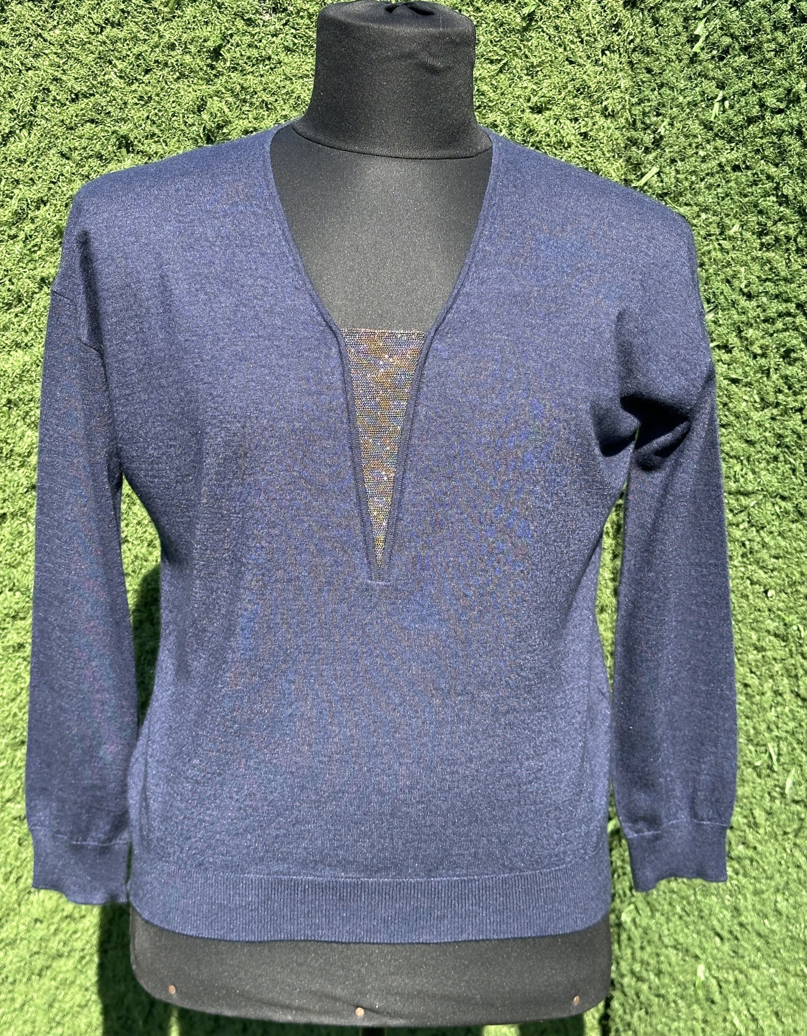 Brunello Cucinelli 1650$ Brunello Cucinelli Cashmere Silk Pullover Size M Size M / US 6-8 / IT 42-44 - 2 Thumbnail