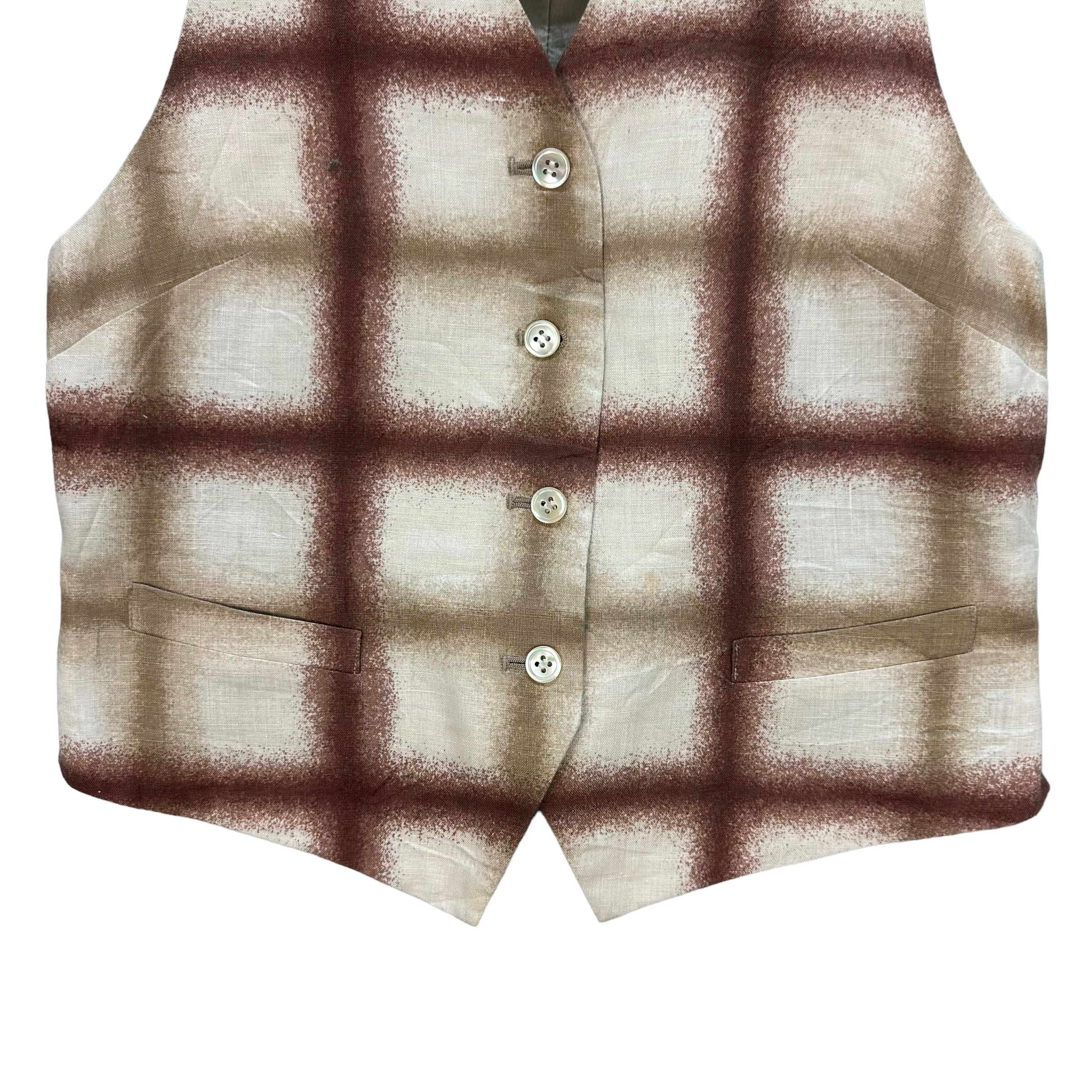 Katharine Hamnett London KATHARINE HAMNETT LONDON CHECKED VEST #7979-194 Size M / US 6-8 / IT 42-44 - 3 Thumbnail