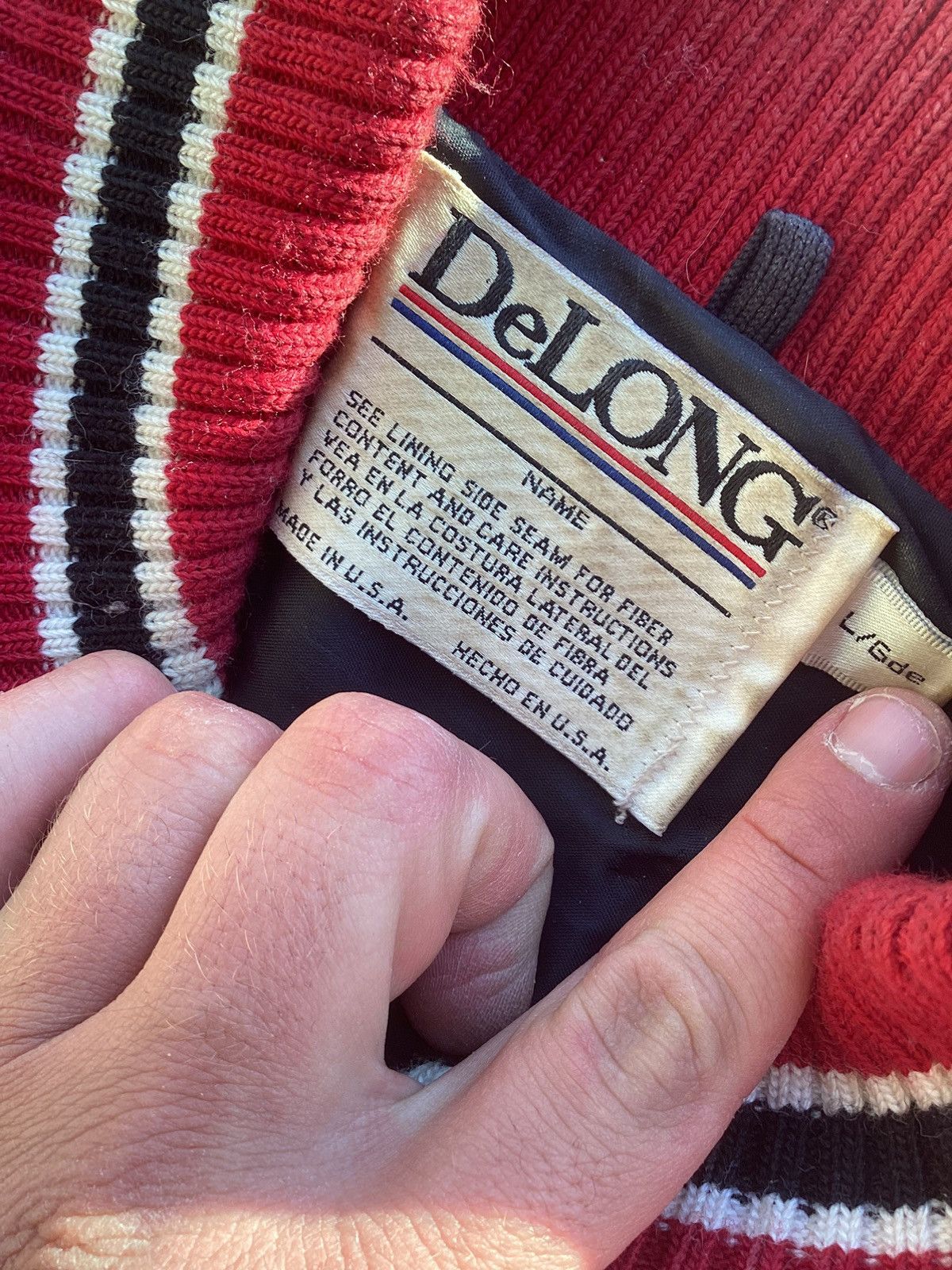 Delong × Vintage Vtg United States airborne Air Force button up wool jacket Size US L / EU 52-54 / 3 - 6 Thumbnail