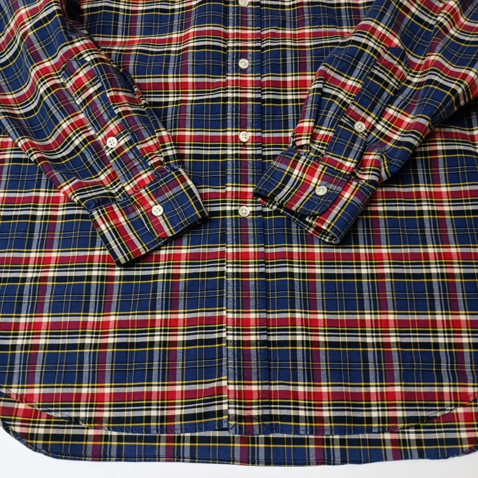 Ralph Lauren Ralph Lauren Big Shirt Men's L Red Blue Plaid Black Pony Size US L / EU 52-54 / 3 - 2 Thumbnail