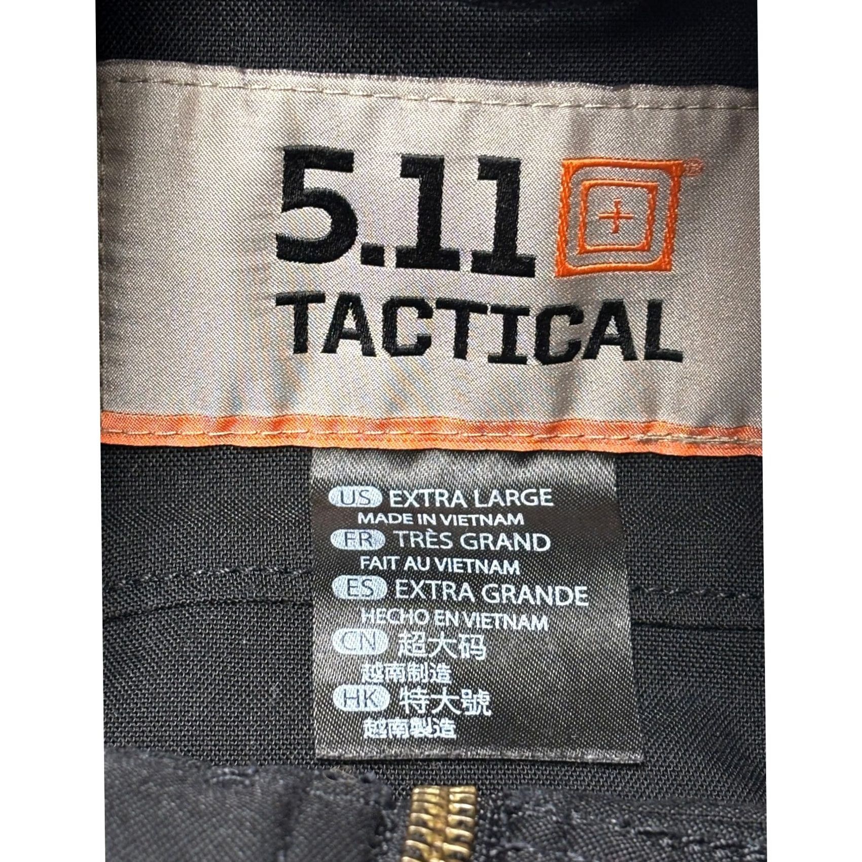 Vintage 5.11 Tactical Womens Surplus Black Jacket XL Military Jacket Coat Womens 5.11 Logo Zipper Snap Pockets Size XL / US 12-14 / IT 48-50 - 3 Thumbnail