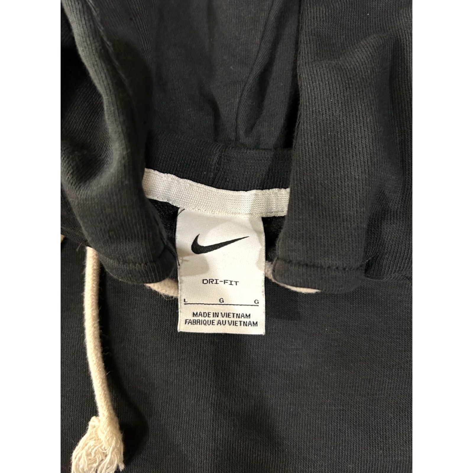 Nike Nike Hoodie Womens L Black Dri-FIT Pullover Logo Athletic Casual Hooded Pullover Long Sleeve Size L / US 10 / IT 46 - 6 Thumbnail