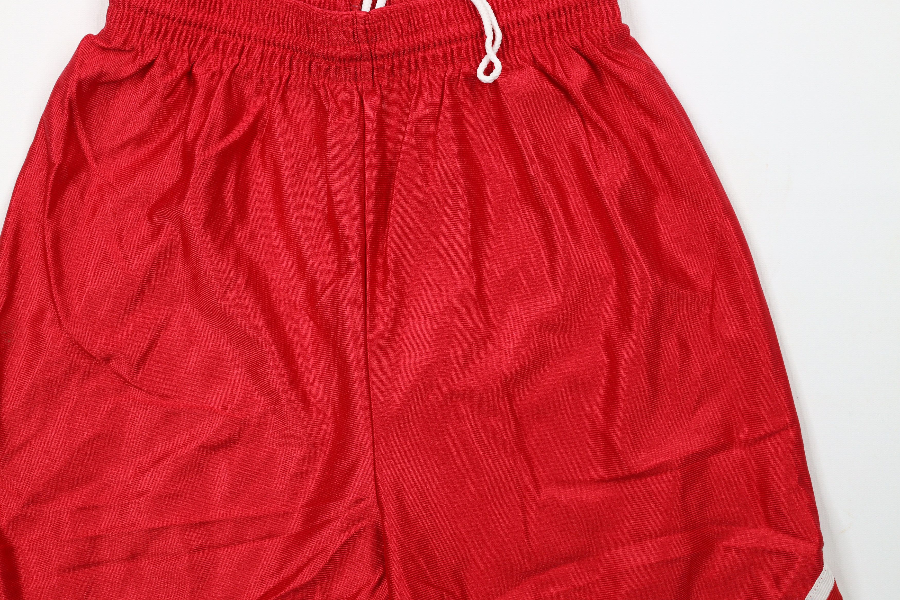 Vintage Vintage 90s Streetwear Silky Nylon Basketball Shorts Red Size US 30 / EU 46 - 3 Thumbnail