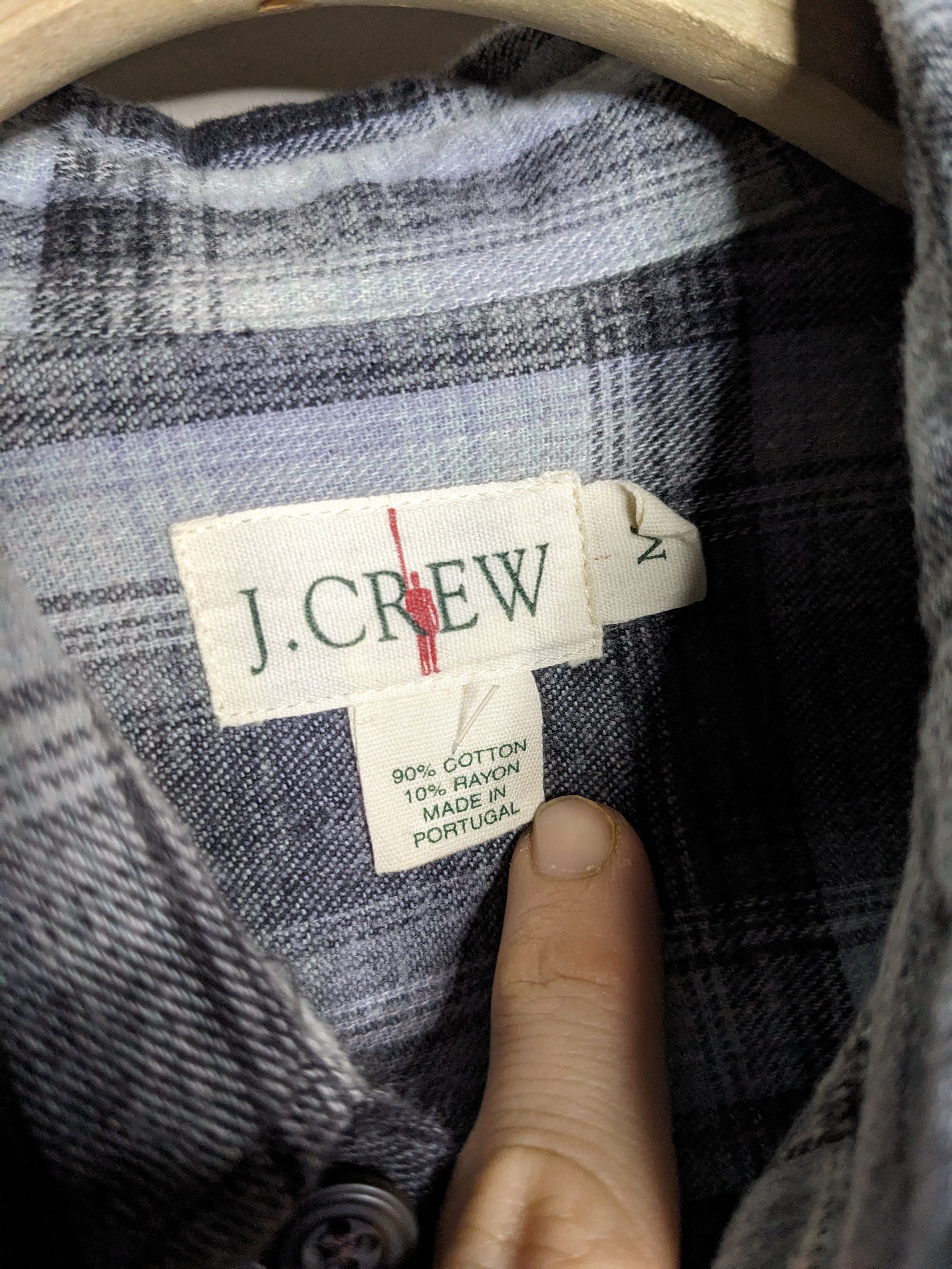 J.Crew VTG 90s J Crew Plaid Flannel Shirt Mens Medium Western Ombre Size US M / EU 48-50 / 2 - 9 Thumbnail