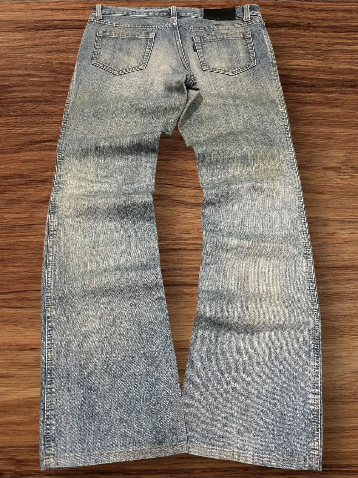 5351 POUR LES HOMMES ⚡️Flare⚡️5351 Pour Les Hommes Distressed Clawmark Flare Jeans Size US 34 / EU 50 - 3 Thumbnail