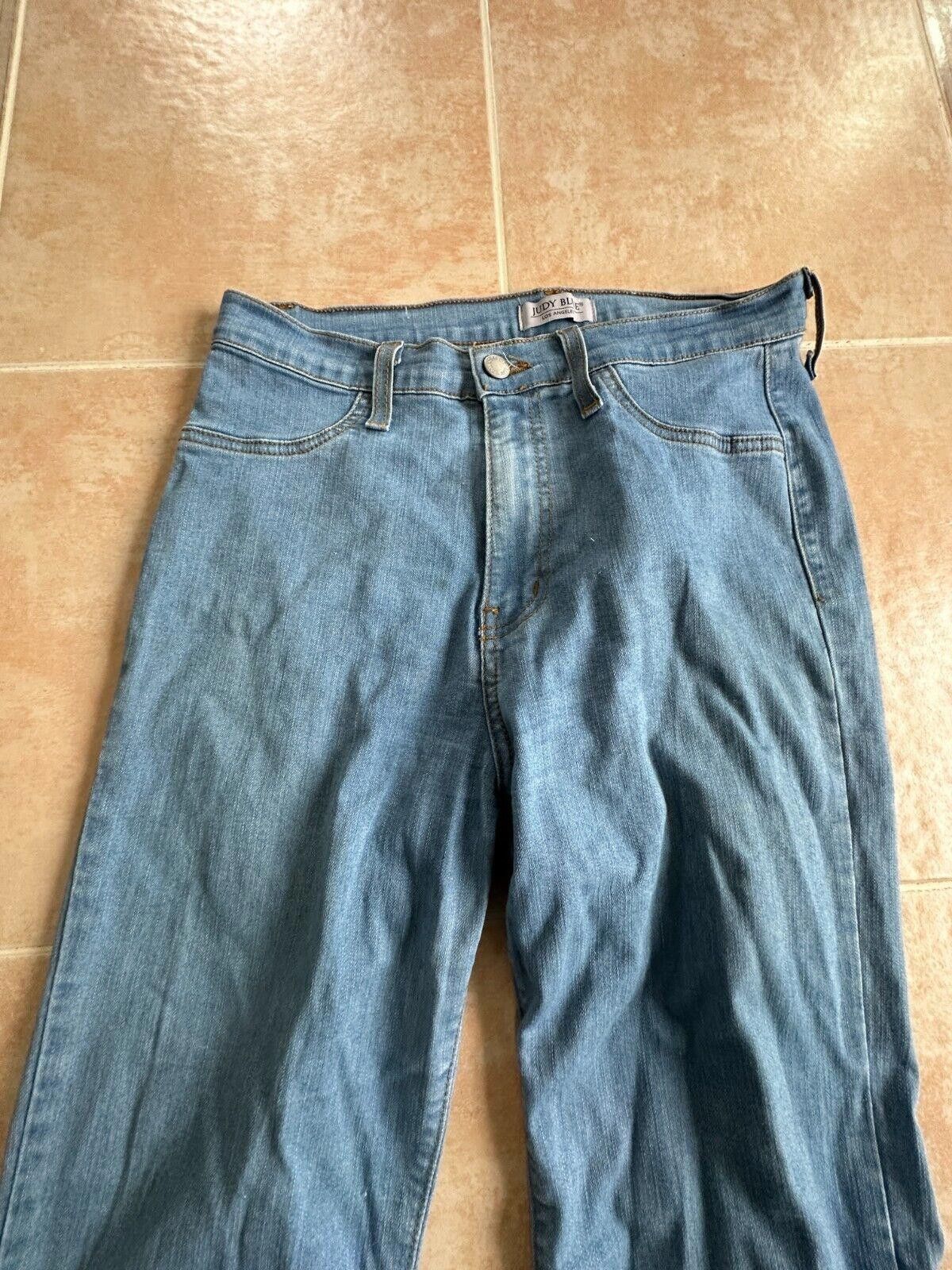 Designer Judy blue los angeles Jeggings wide bottom distressed 11/30 Size 30" / US 8 / IT 44 - 4 Thumbnail