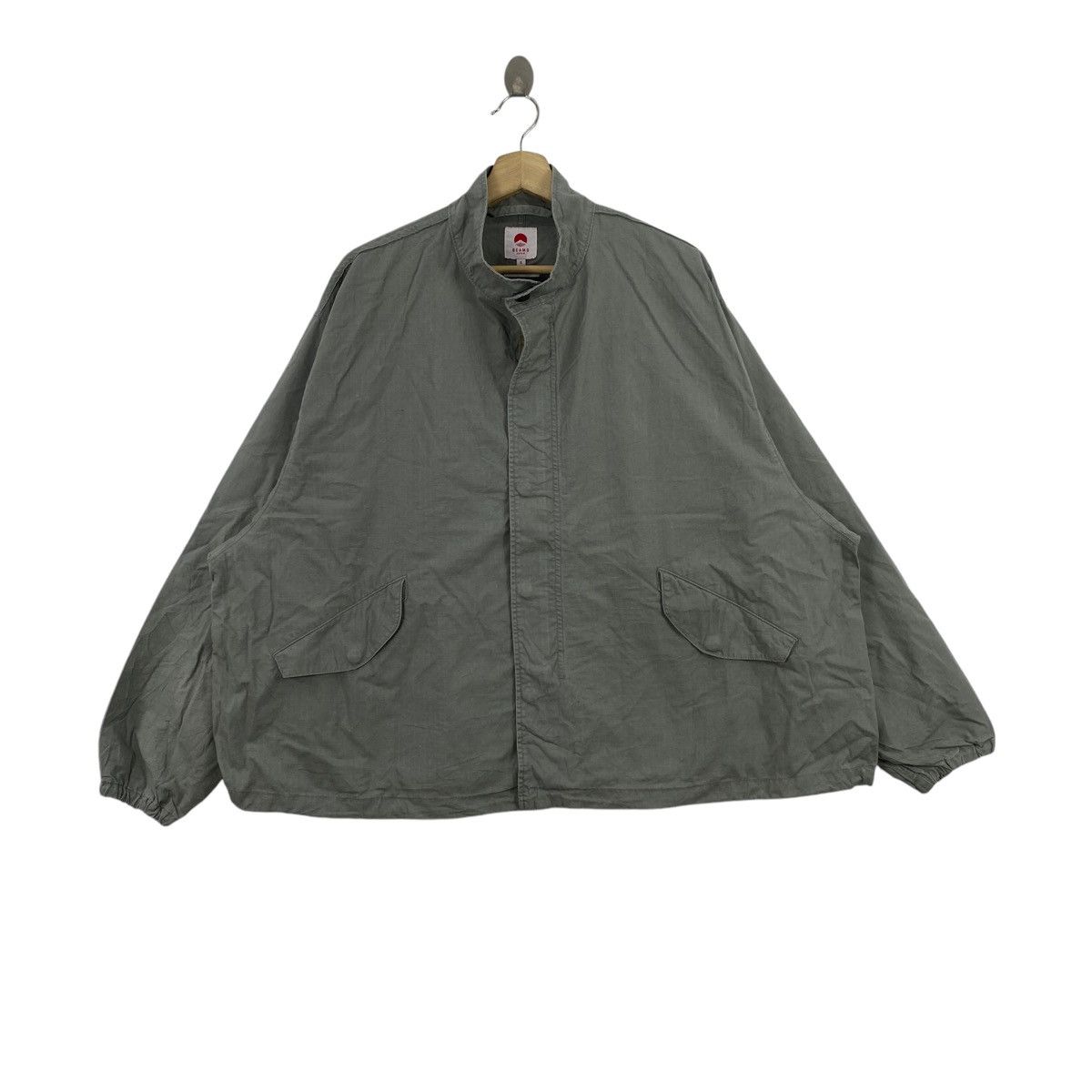 Japanese Brand BEAMS Japanese Brand Oversize Grey Windbreaker Coat Jacket Size US S / EU 44-46 / 1 - 1 Thumbnail