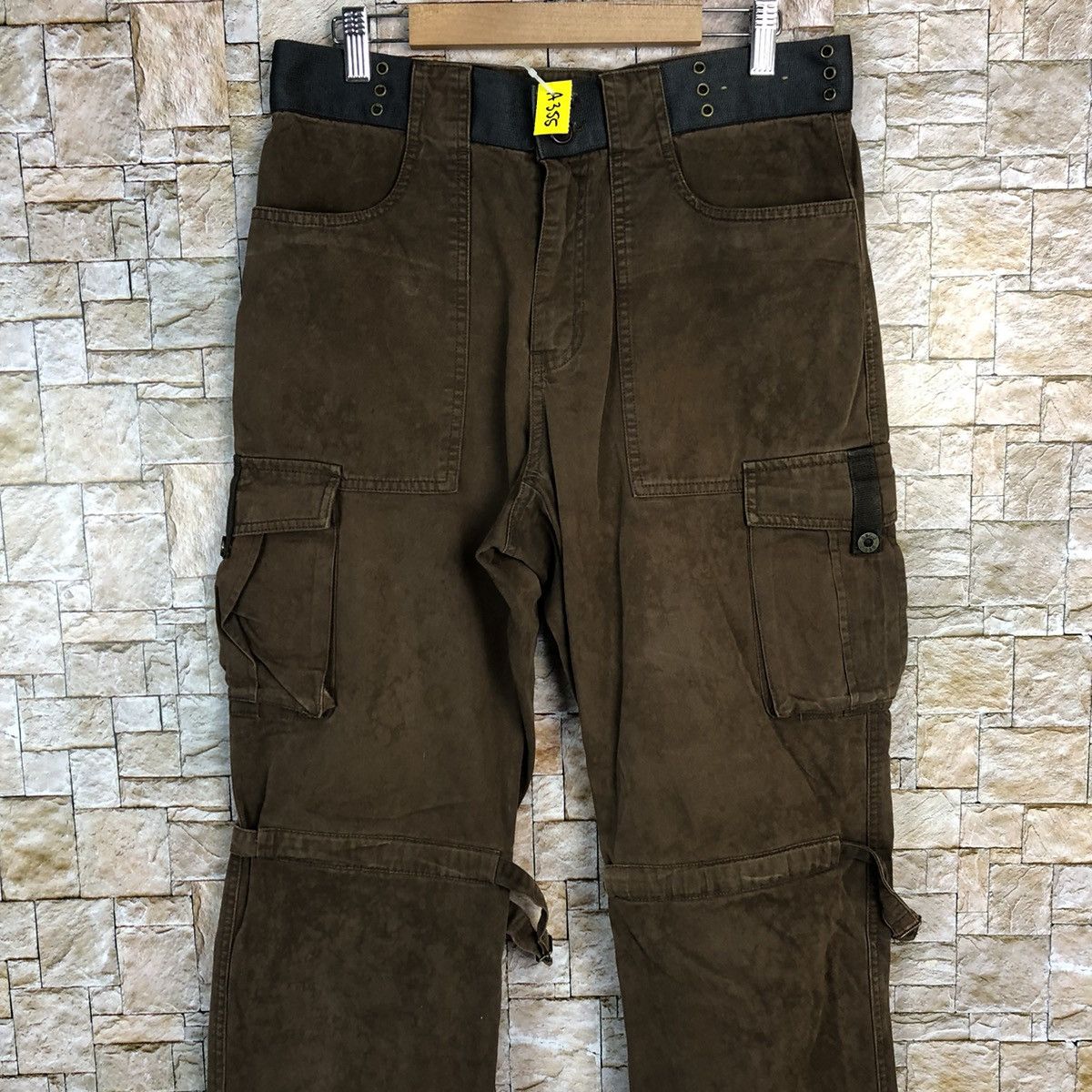 Japanese Brand O.N.G Jeans utility tactical Cargo Multipocket Pants #A355 Size US 31 - 5 Thumbnail