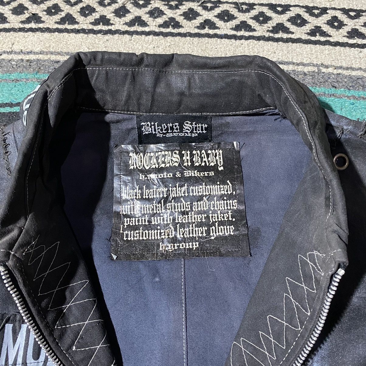If Six Was Nine Rockers H Baby Black Horn Biker Leather Jacket Size US M / EU 48-50 / 2 - 11 Thumbnail