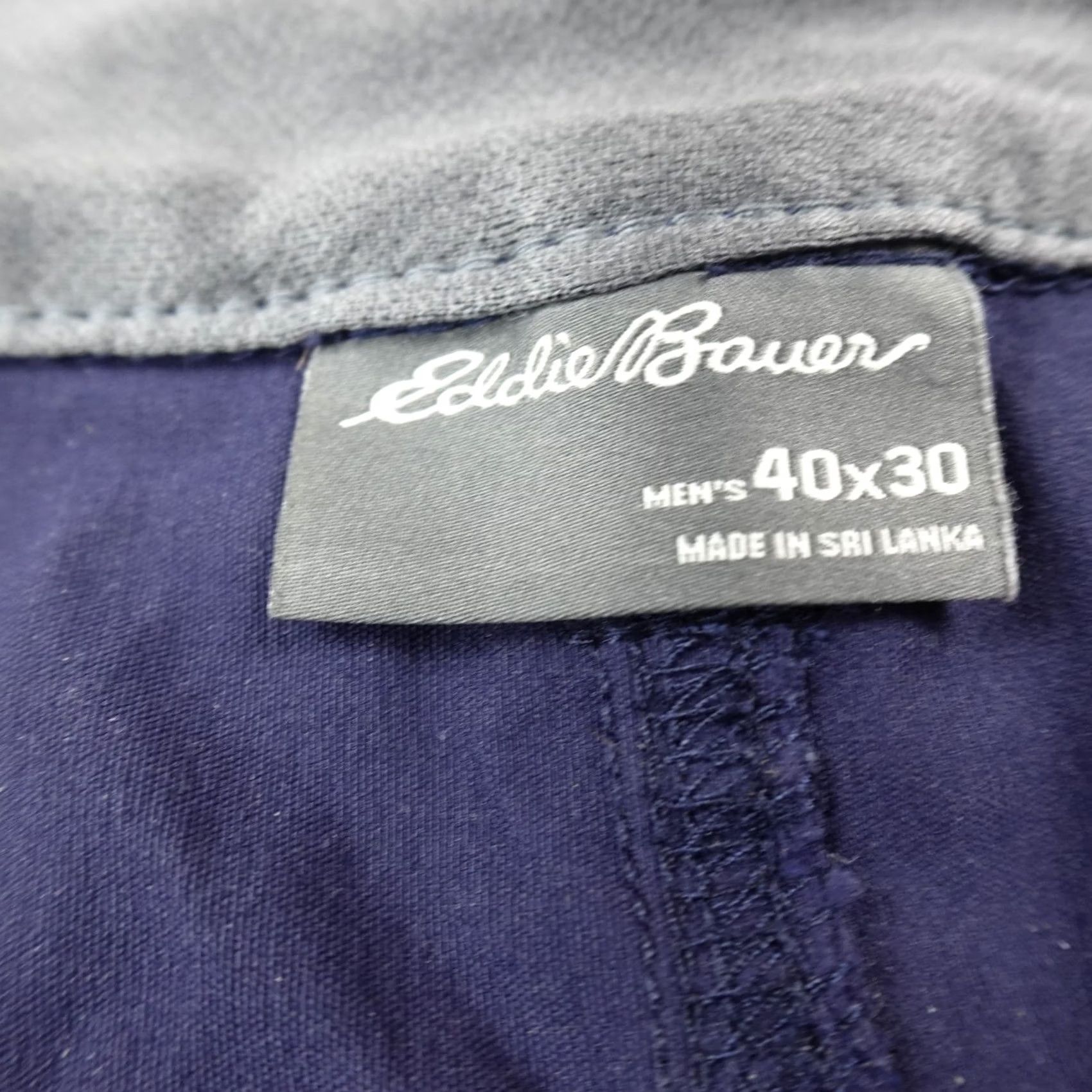 Eddie Bauer Eddie Bauer Pants Mens 40X30 Blue Tech Performance Nylon Stretch Chino Regular Straight Front Pockets Zip Button Casual Workwear 40 in Mens Size US 40 / EU 56 - 7 Thumbnail