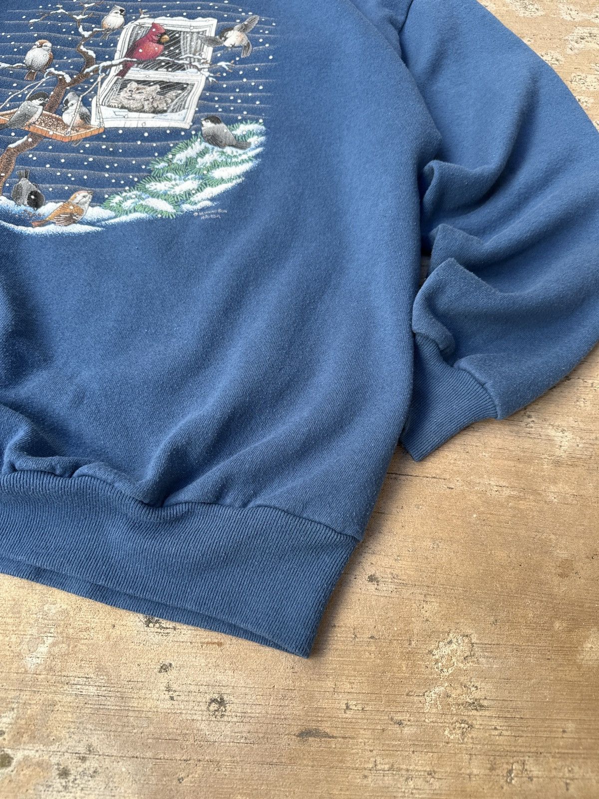 Other Vintage 90s Cyan Cottage Core Snow Nature Crewneck XL Size US XL / EU 56 / 4 - 2 Thumbnail