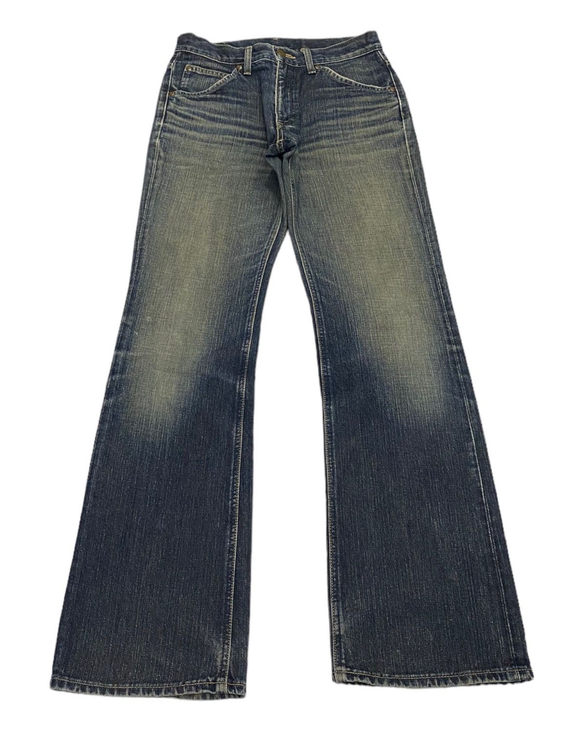If Six Was Nine FLARE JEANS🔥VTG LEE RIDERS RUSTY DISTRESSED DENIM BOOTCUT Size US 29 - 1 Thumbnail