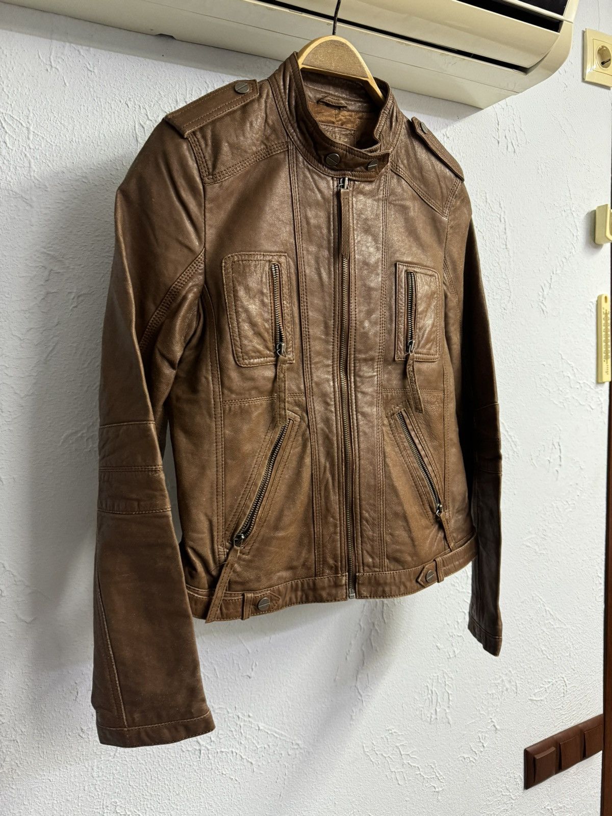 Tornado Mart Vintage 00s Multi-pocket Real Leather Jacket Size US M / EU 48-50 / 2 - 7 Thumbnail