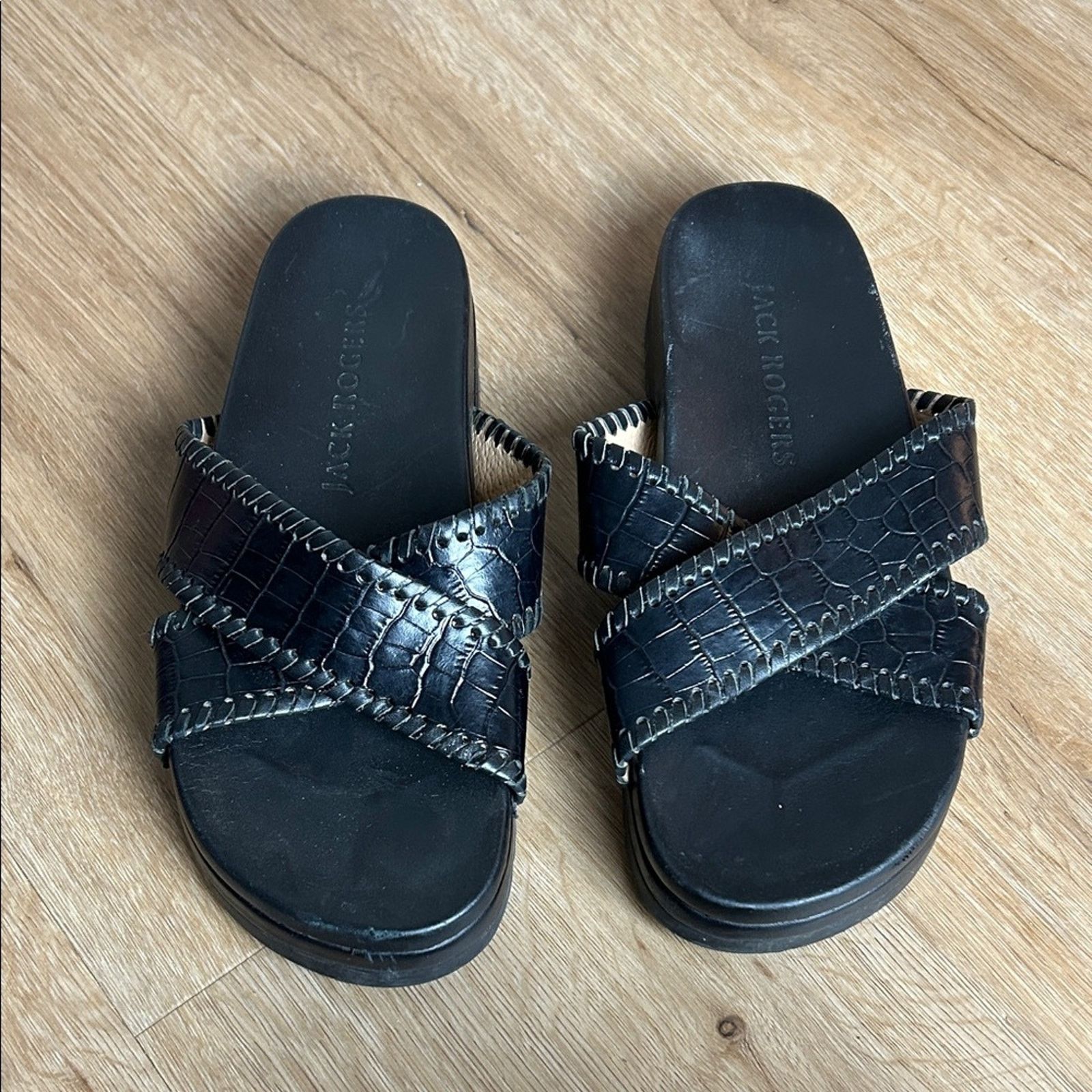 Jack Rogers Lexi Criss Cross Slide Sandals