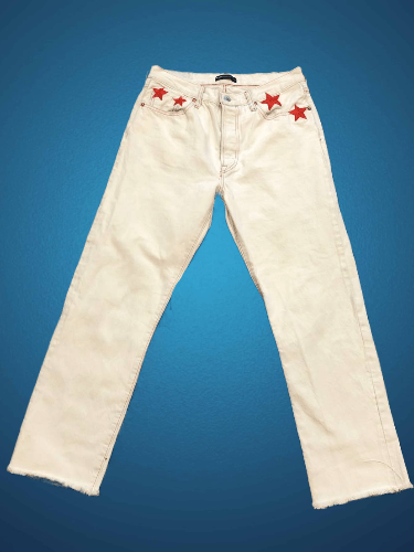 Levi's Vintage Levi's 501 White Straight Jeans Size 28 Size 28" / US 6 / IT 42 - 1 Thumbnail