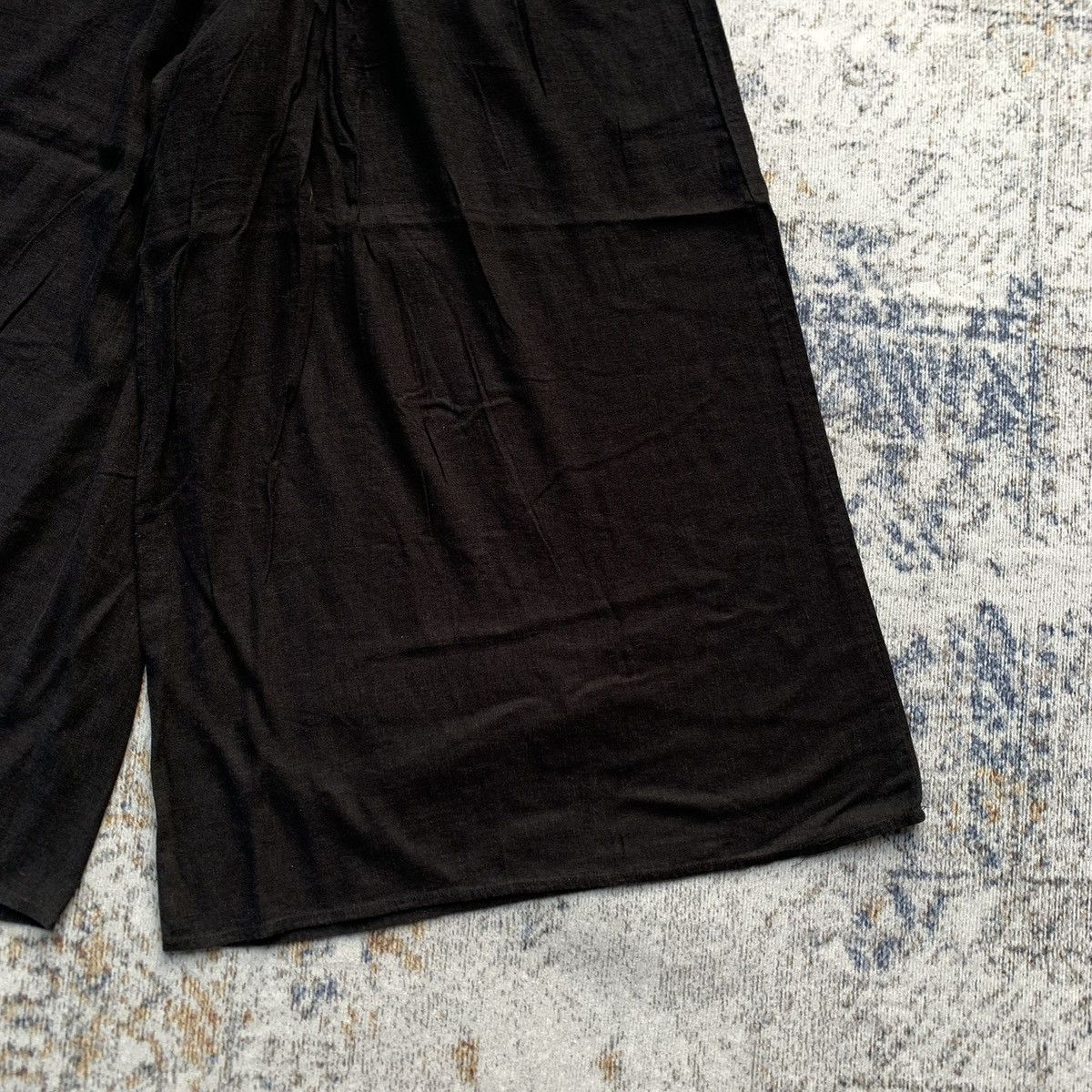 Japanese Brand × Vintage × Yohji Yamamoto Rare Japanese Niko And... Yohji Style Wide Linen Pants Size US 30 / EU 46 - 2 Thumbnail