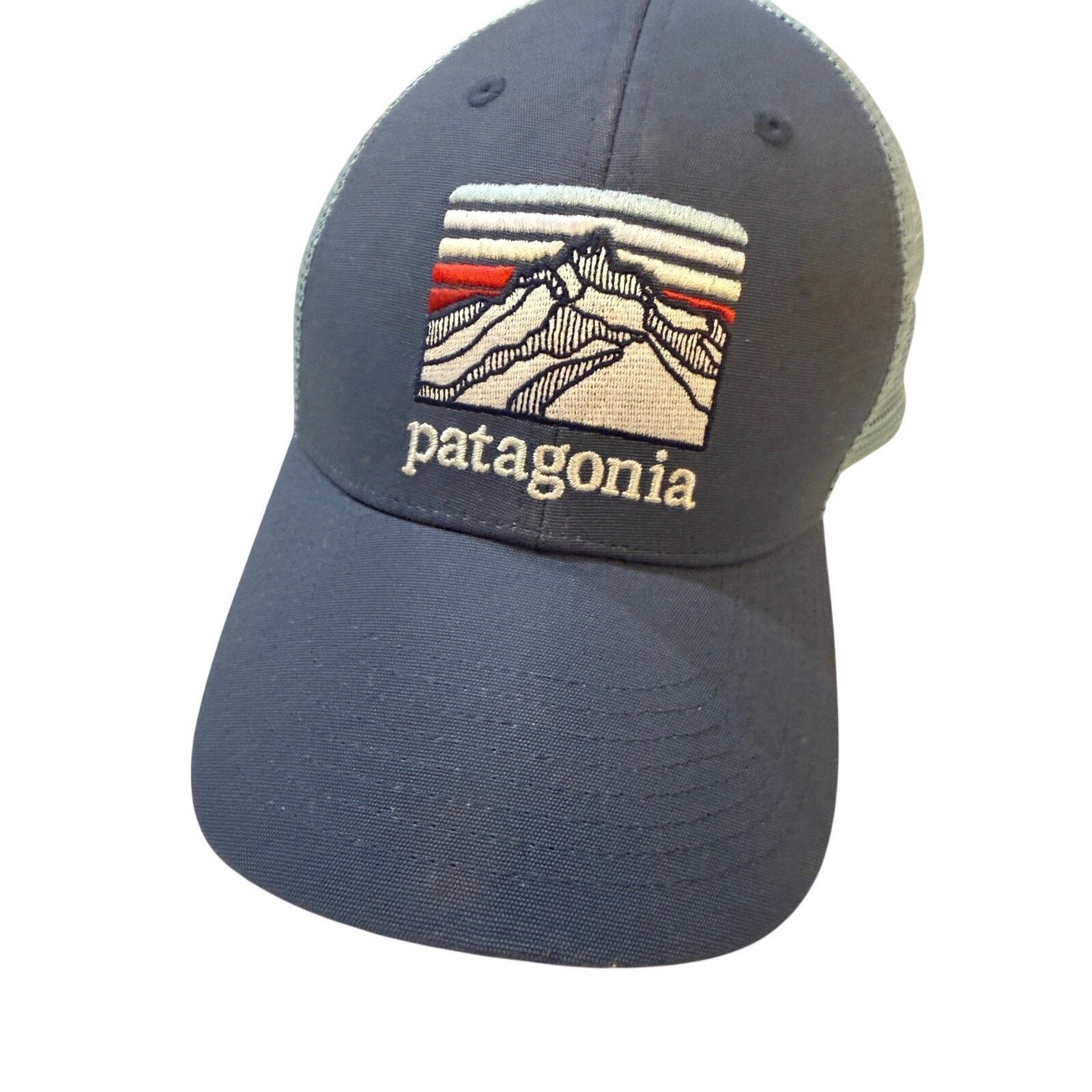 Patagonia Patagonia Trucker Hat Blue Mesh Mountain Outdoorsy Trail Size ONE SIZE - 2 Thumbnail