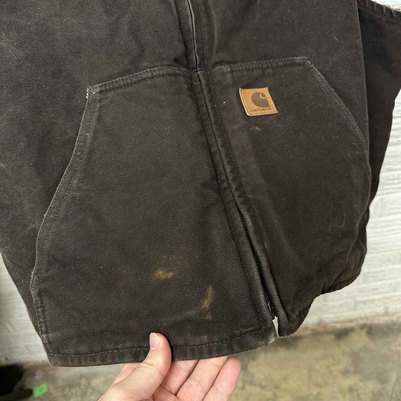 Carhartt Vintage Carhartt Sherpa Lined Brown Canvas Vest XXL Size US XXL / EU 58 / 5 - 5 Thumbnail