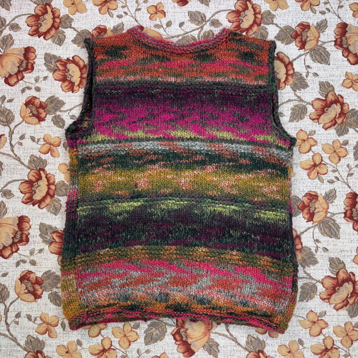 Electric Cottage × Vintage Vintage Handmade Wool Cardigan Vest Fairy Cute Cottage Size M / US 6-8 / IT 42-44 - 8 Thumbnail