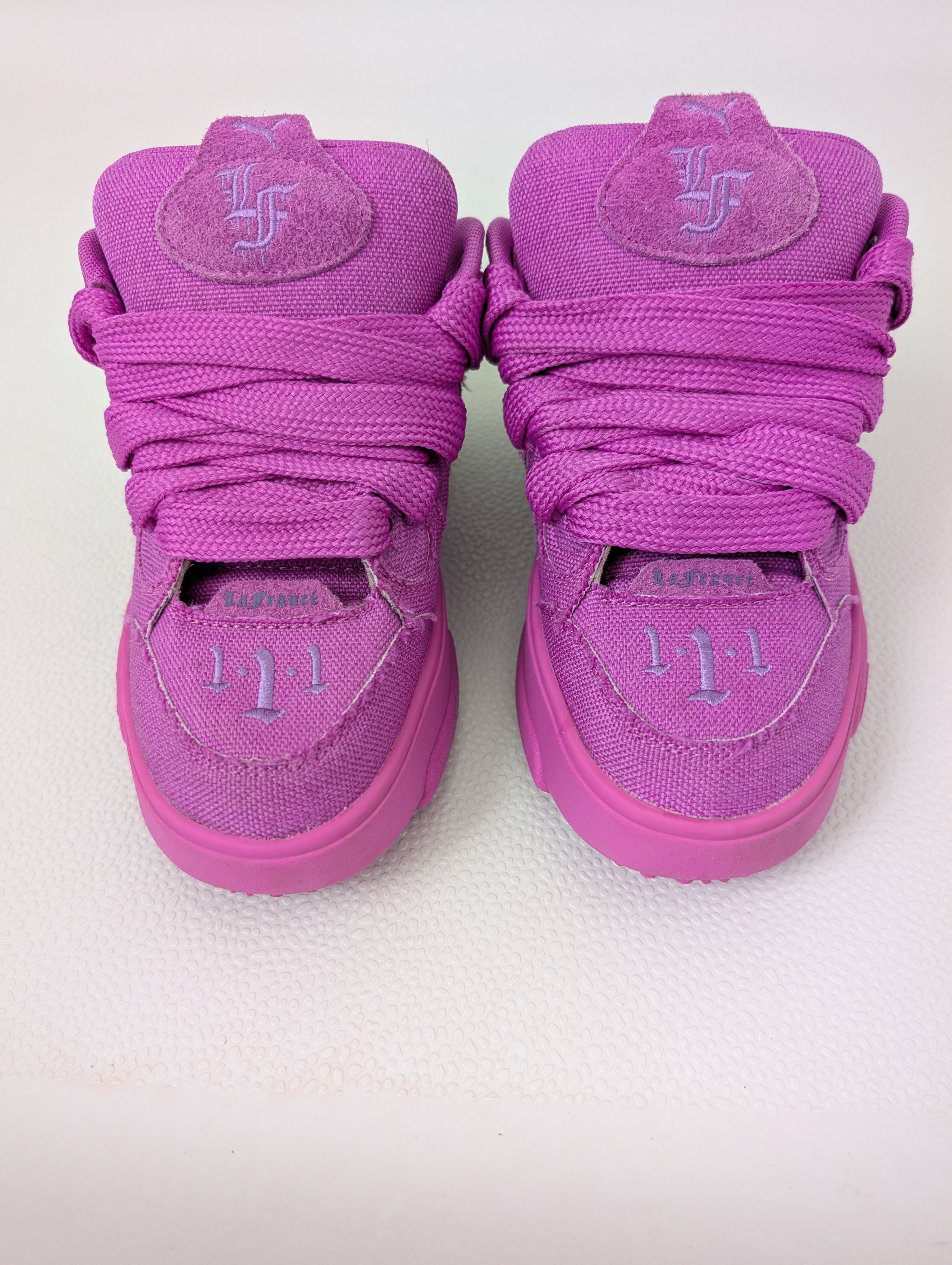Puma PUMA x LaFrancé Butterfly Amare Pink Canvas Sneakers Size US 6 / IT 36 - 4 Thumbnail