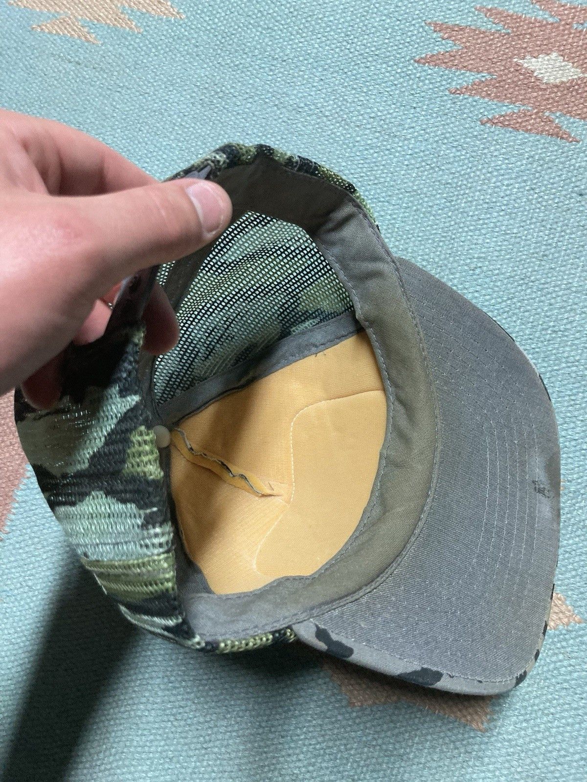 Vintage trucker hat Trebark camo camouflage pheasant bird 3D patch Size ONE SIZE - 7 Thumbnail