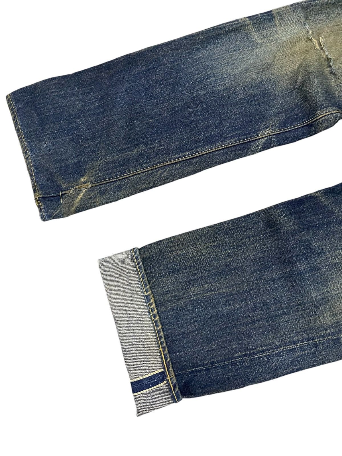 Kapital × Sugar Cane × Toyo Enterprises Vintage Sugar Canes 140z Hemp Green Selvedge Mud Wash Jeans Size US 29 - 6 Thumbnail