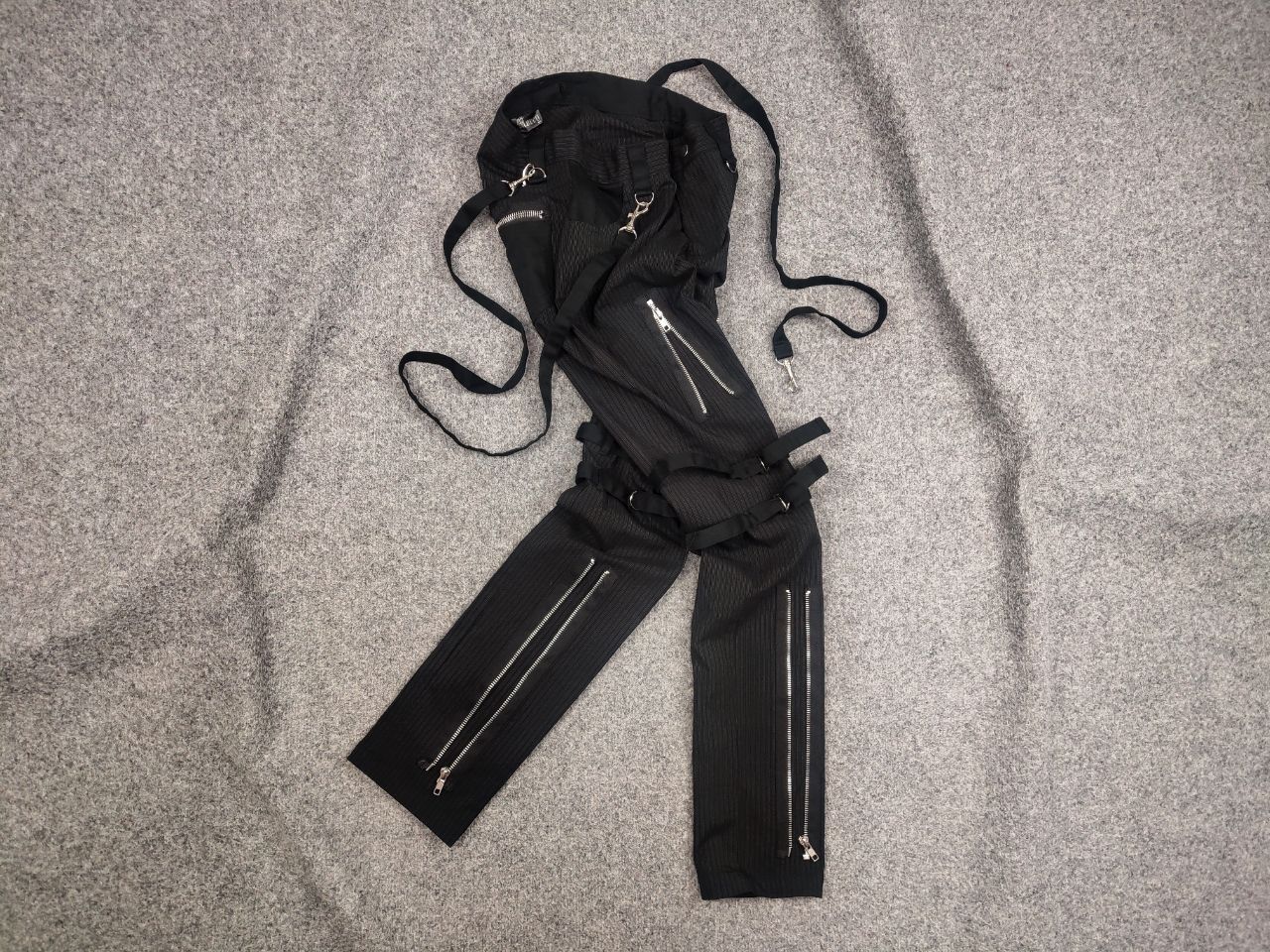 Japanese Brand Rare Mercy Y2K Bondage Zip Pants Cyber Punk Rave Techno Size 32" / US 10 / IT 46 - 1 Thumbnail