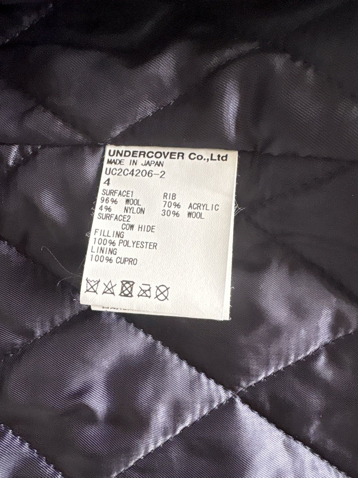 Undercover UC2C4206-2-NAVY Undercover Varsity Jacket Size US XL / EU 56 / 4 - 6 Thumbnail