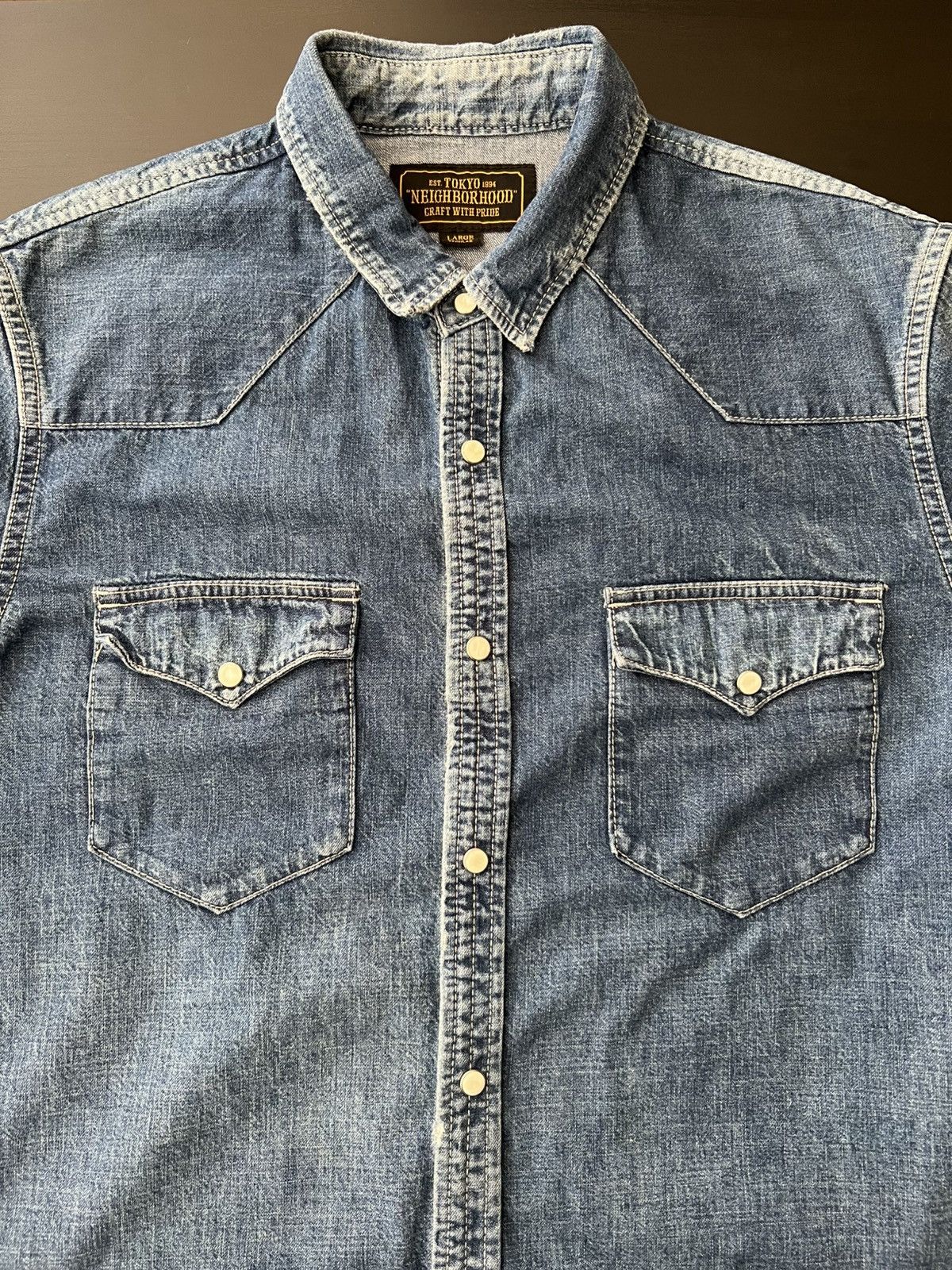 Neighborhood Neighborhood Japan western denim shirt Size US L / EU 52-54 / 3 - 1 Thumbnail