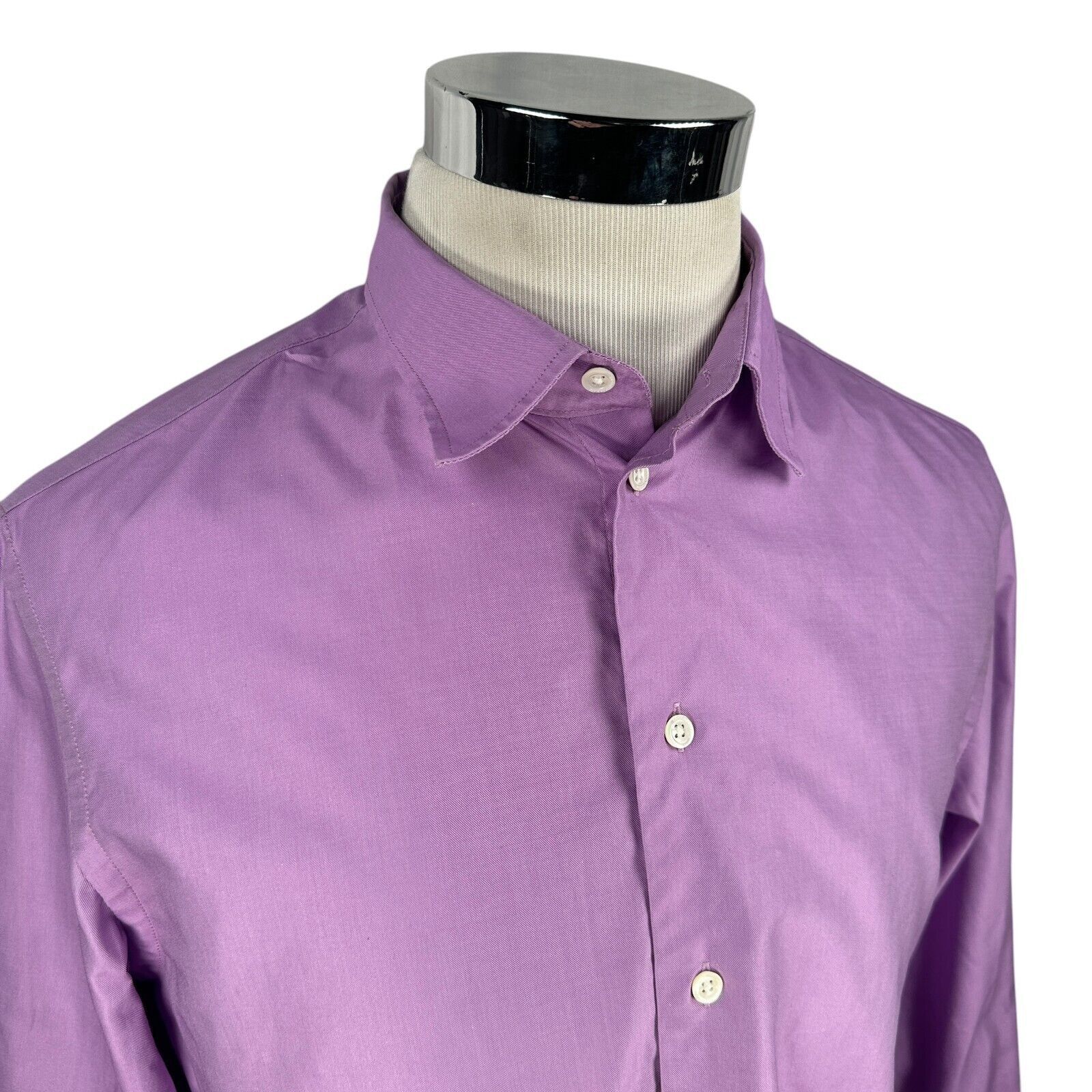 Emporio Armani Emporio Armani Shirt Mens Large Purple Long Sleeve Button Up Size US L / EU 52-54 / 3 - 2 Thumbnail