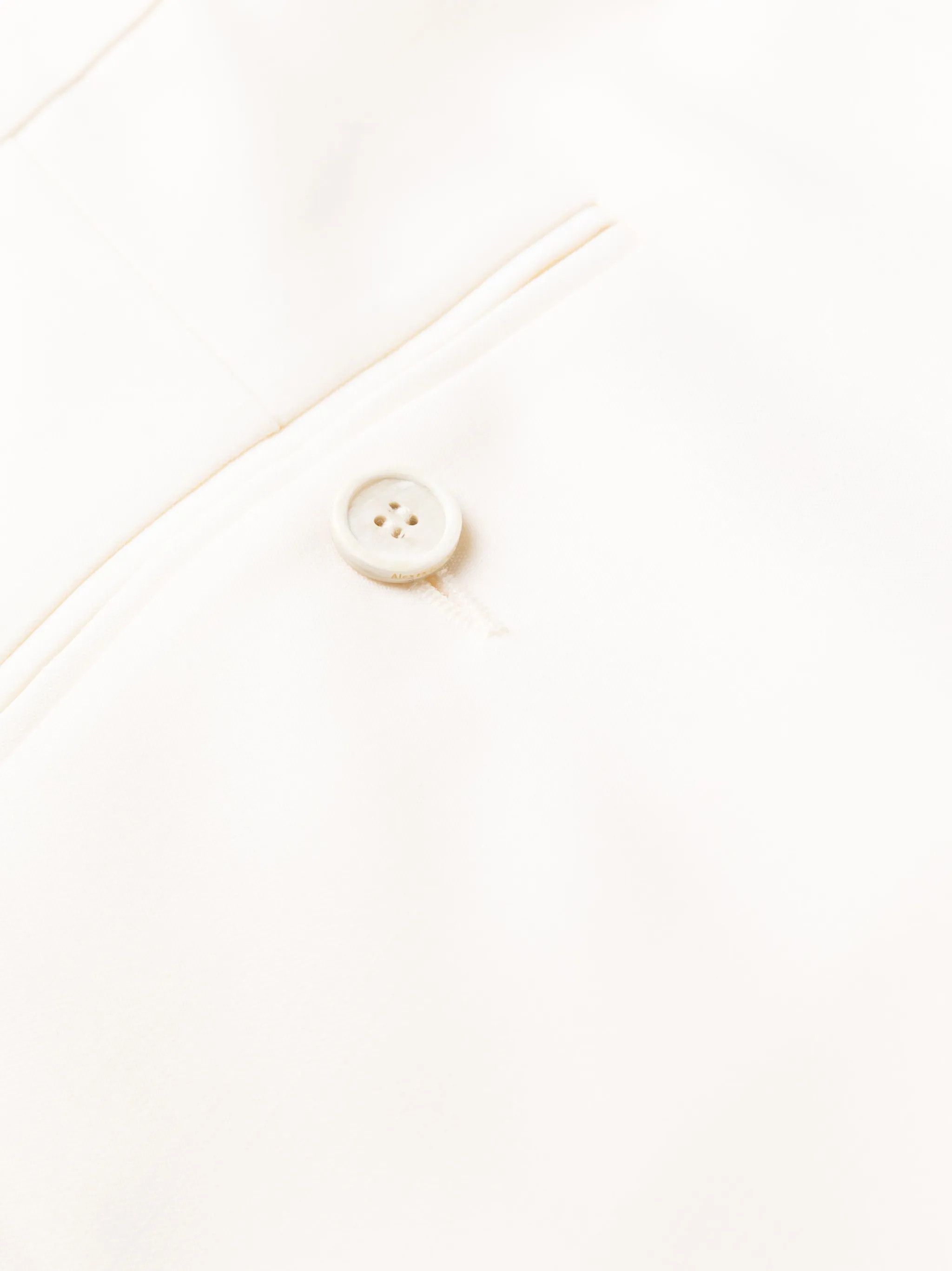 Alexander McQueen o1y0325 Pant in Ivory Size 30" / US 8 / IT 44 - 5 Thumbnail