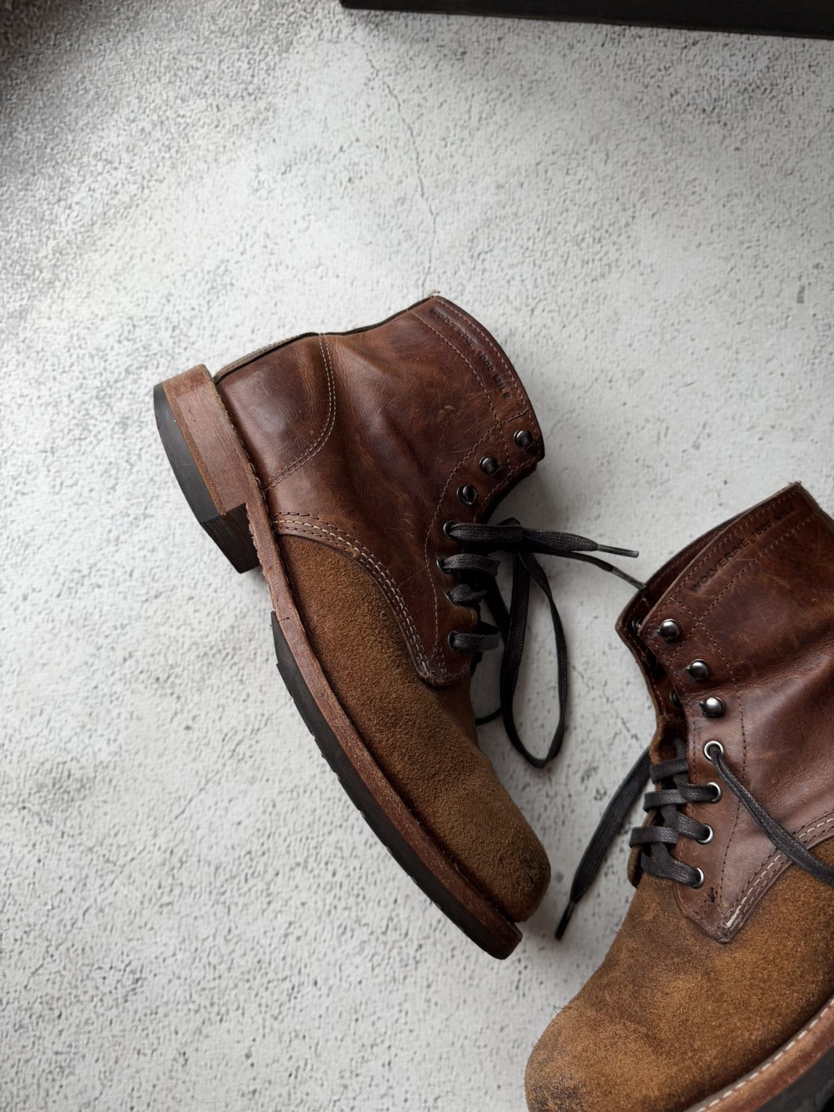 Wolverine Wolverine 1000 Mile 40556 "Evans" Two Tone Brown Boots USA Size US 8 / EU 41 - 5 Thumbnail
