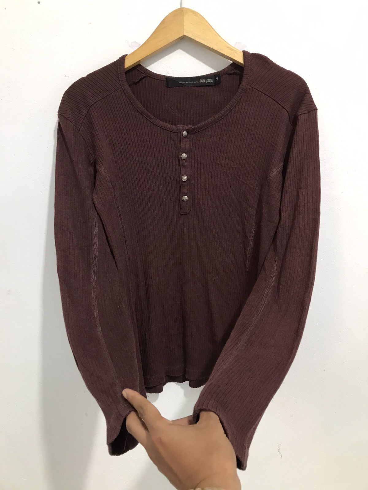 Schlussel Studded button thermal Long sleeve punk rock style Size US M / EU 48-50 / 2 - 2 Thumbnail