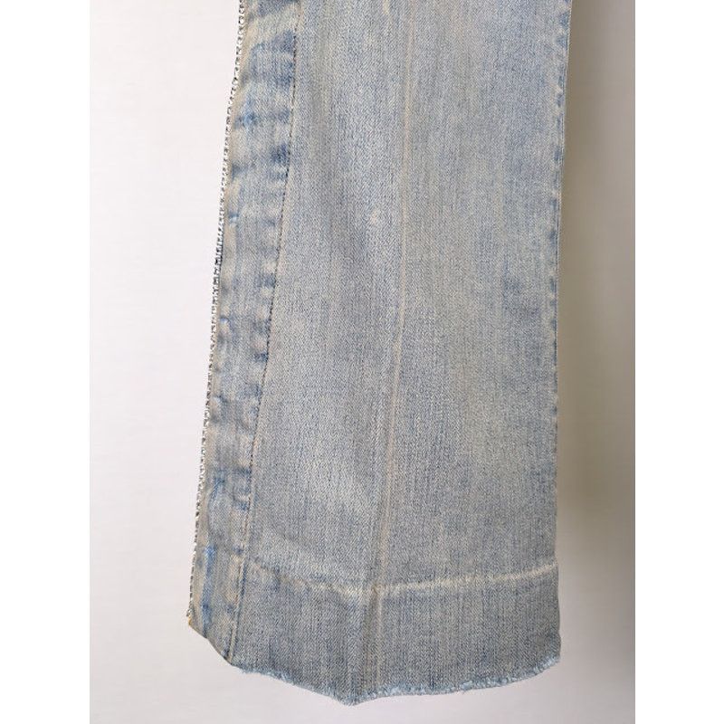 Amiri o1rshd1 Crystal Stack Flare Jeans in Clay Indigo Size US 32 / EU 48 - 5 Thumbnail