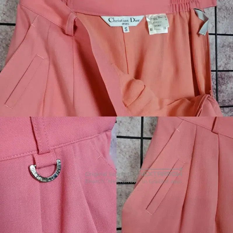 Dior Dior Pink Wool Logo Casual Shorts . Size 23" - 5 Thumbnail
