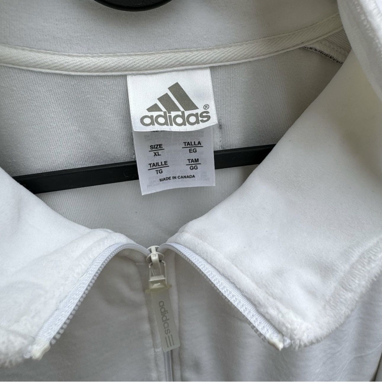 Adidas Rare Retro Adidas 4 Sight Zip-Up w/ Pockets Velour Jacket Size US XL / EU 56 / 4 - 4 Thumbnail