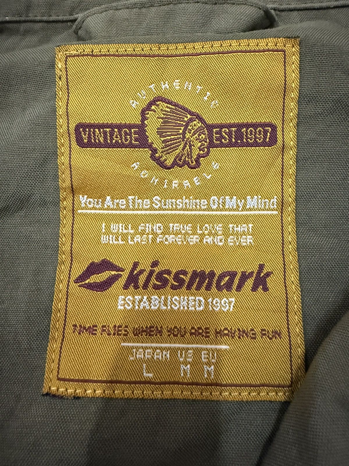 Japanese Brand × KISS × Vintage Kissmark Open Colar M65 Field Jacket Military Style Size US L / EU 52-54 / 3 - 7 Thumbnail
